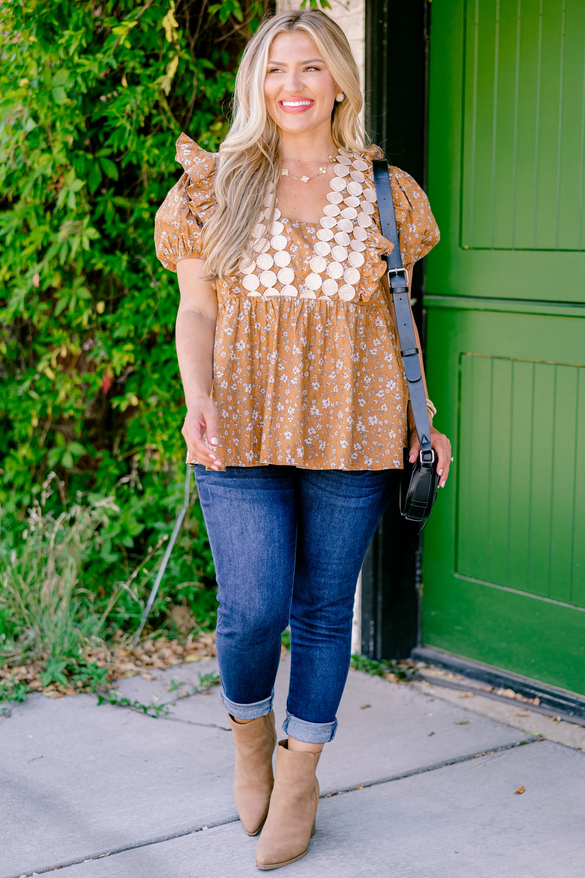 Girl's Lunch Top, Brown - Giverhouse