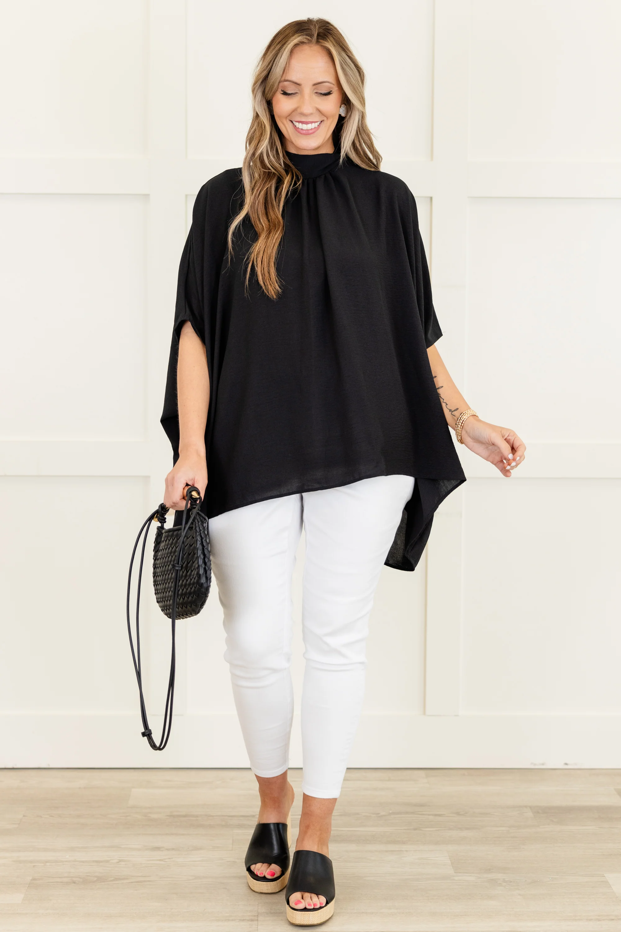 Look Good, Feel Good Top, Black - Giverhouse