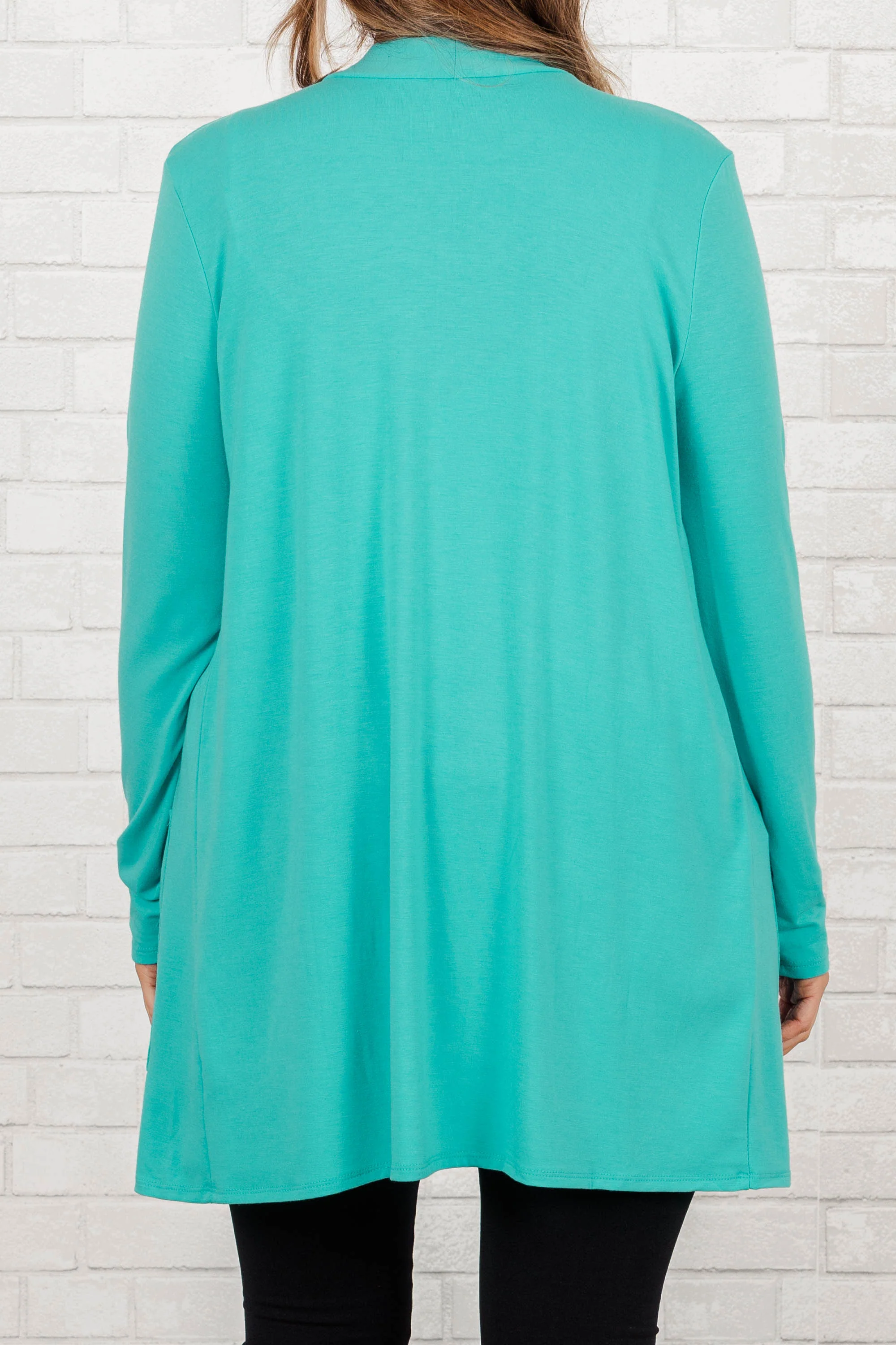 Kindness And Compassion Cardigan, Dusty Teal - Giverhouse