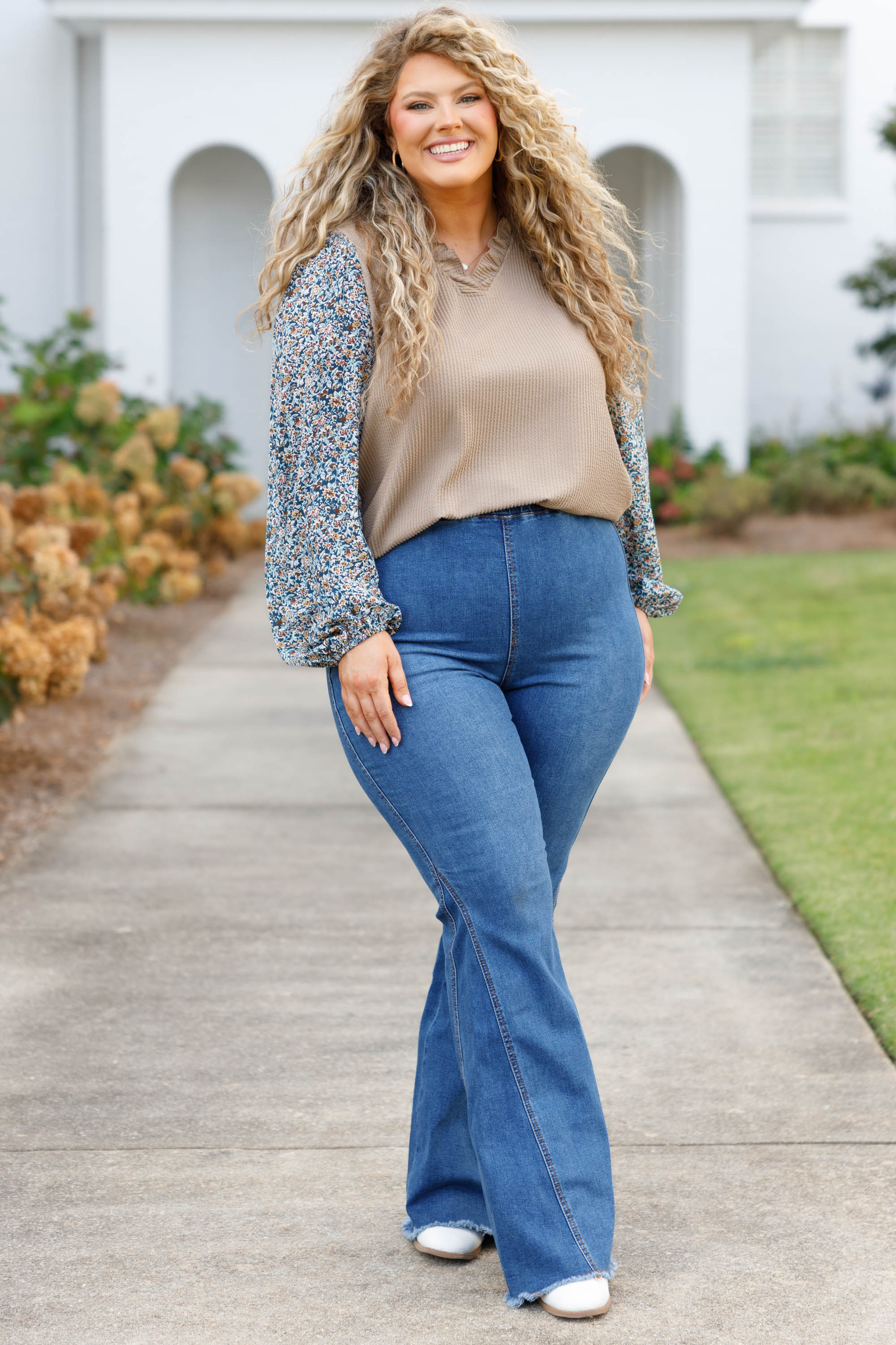 You Reap What You Sow Top, Taupe - Giverhouse