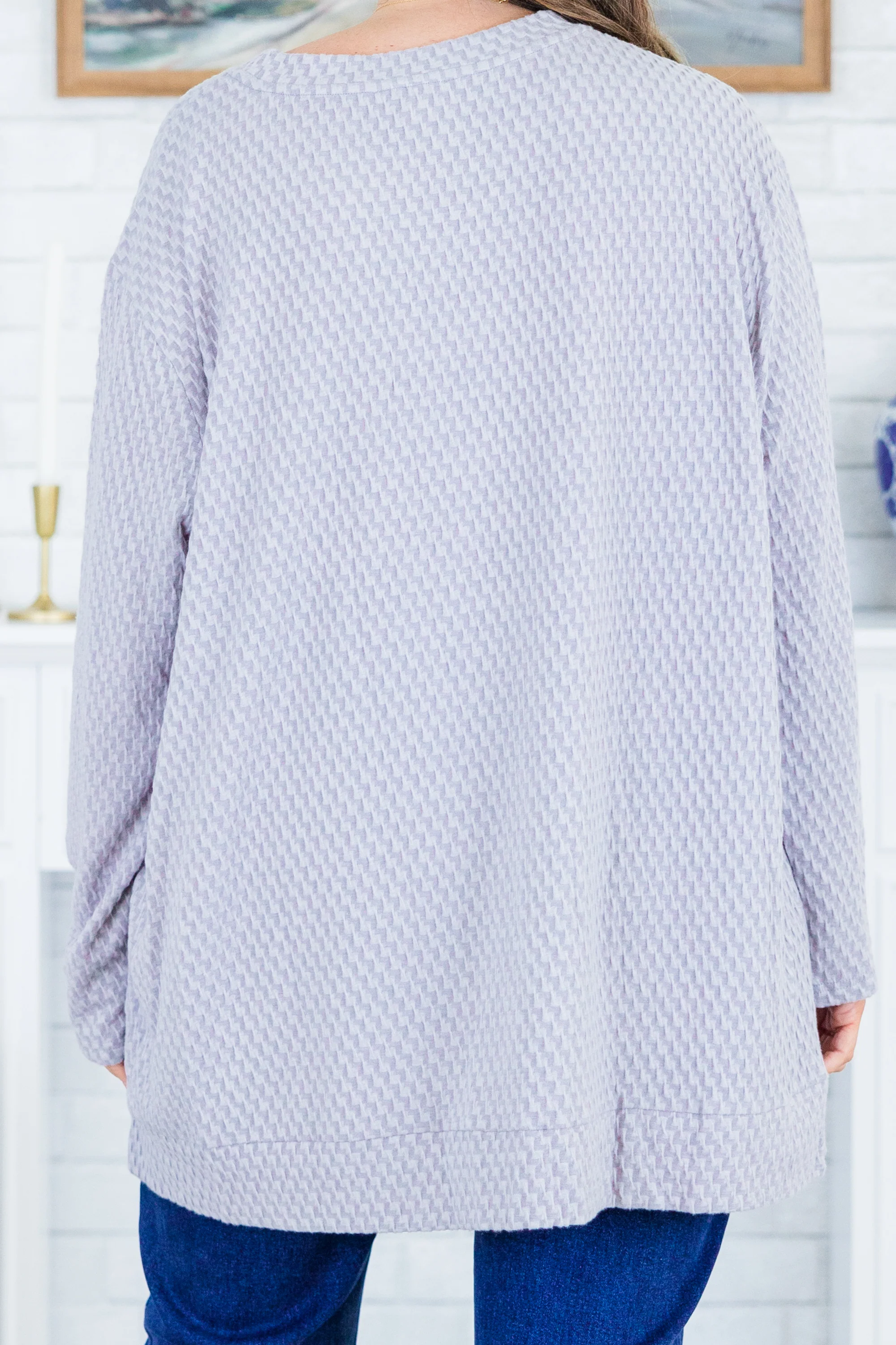 On My Way To Victory Sweater, Light Grey - Giverhouse