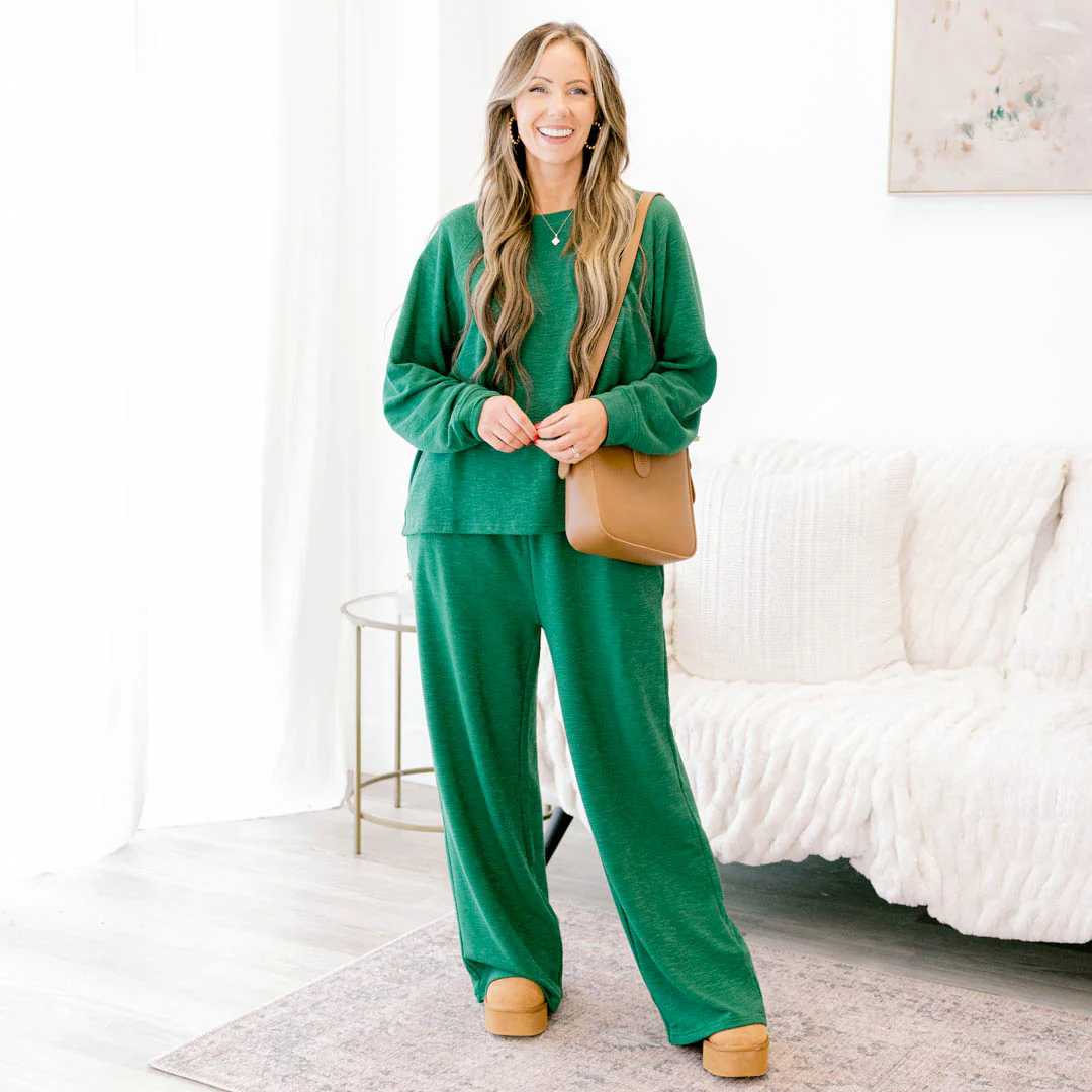 Lazy Saturday Nights Set, Dark Green - Giverhouse