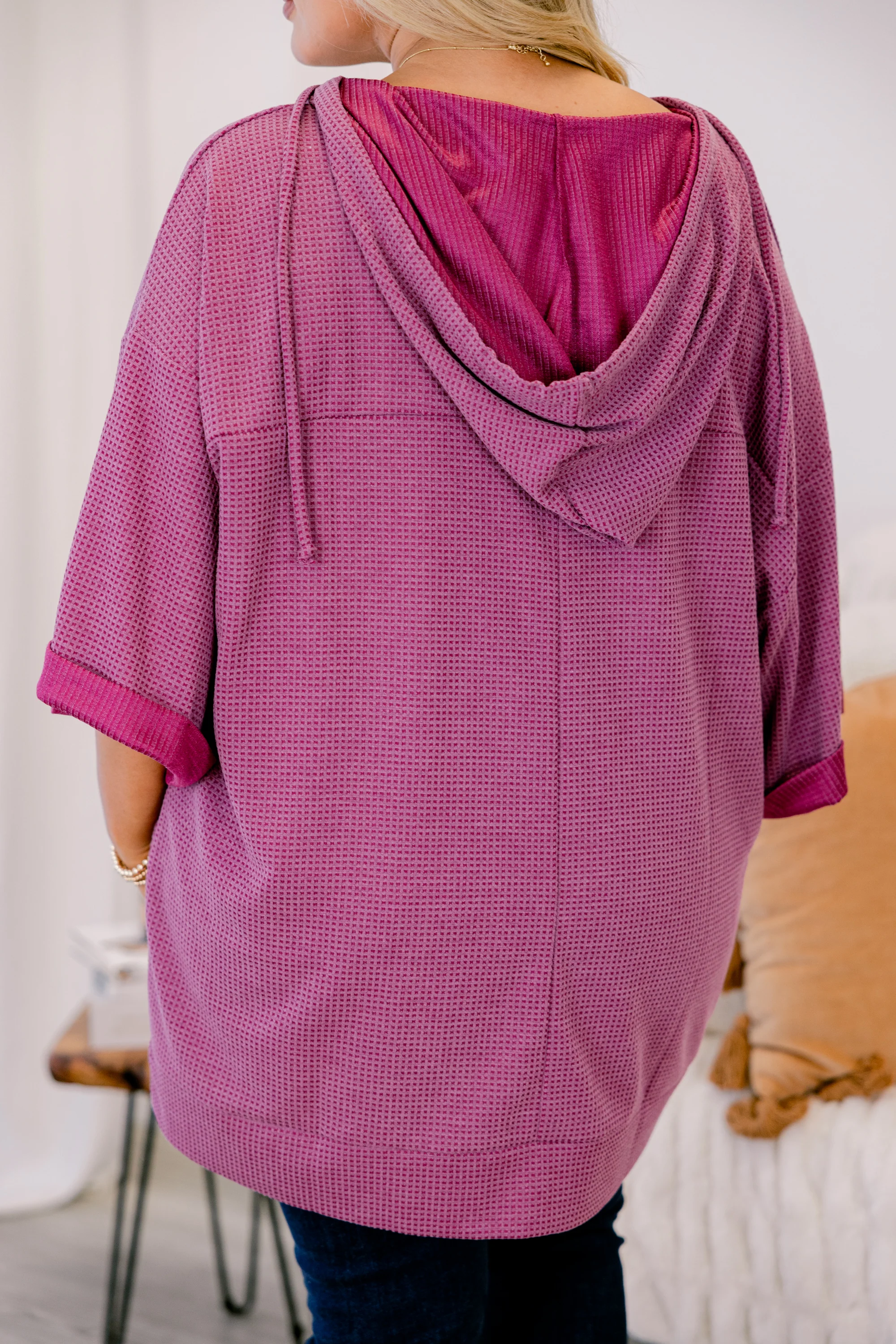 Fresh Outside Air Top, Magenta - Giverhouse