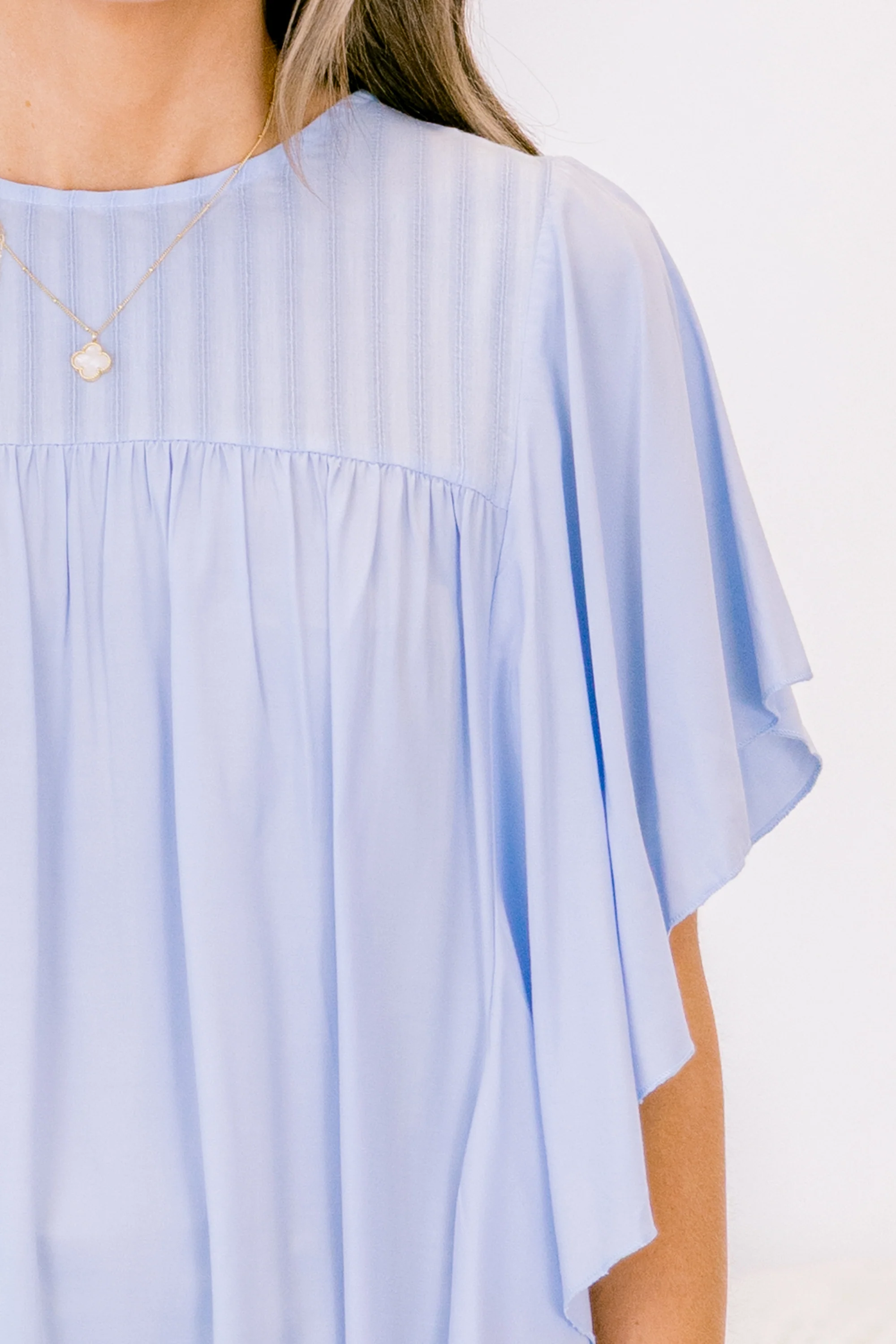 Joy And Jasmine Top, Blue - Giverhouse