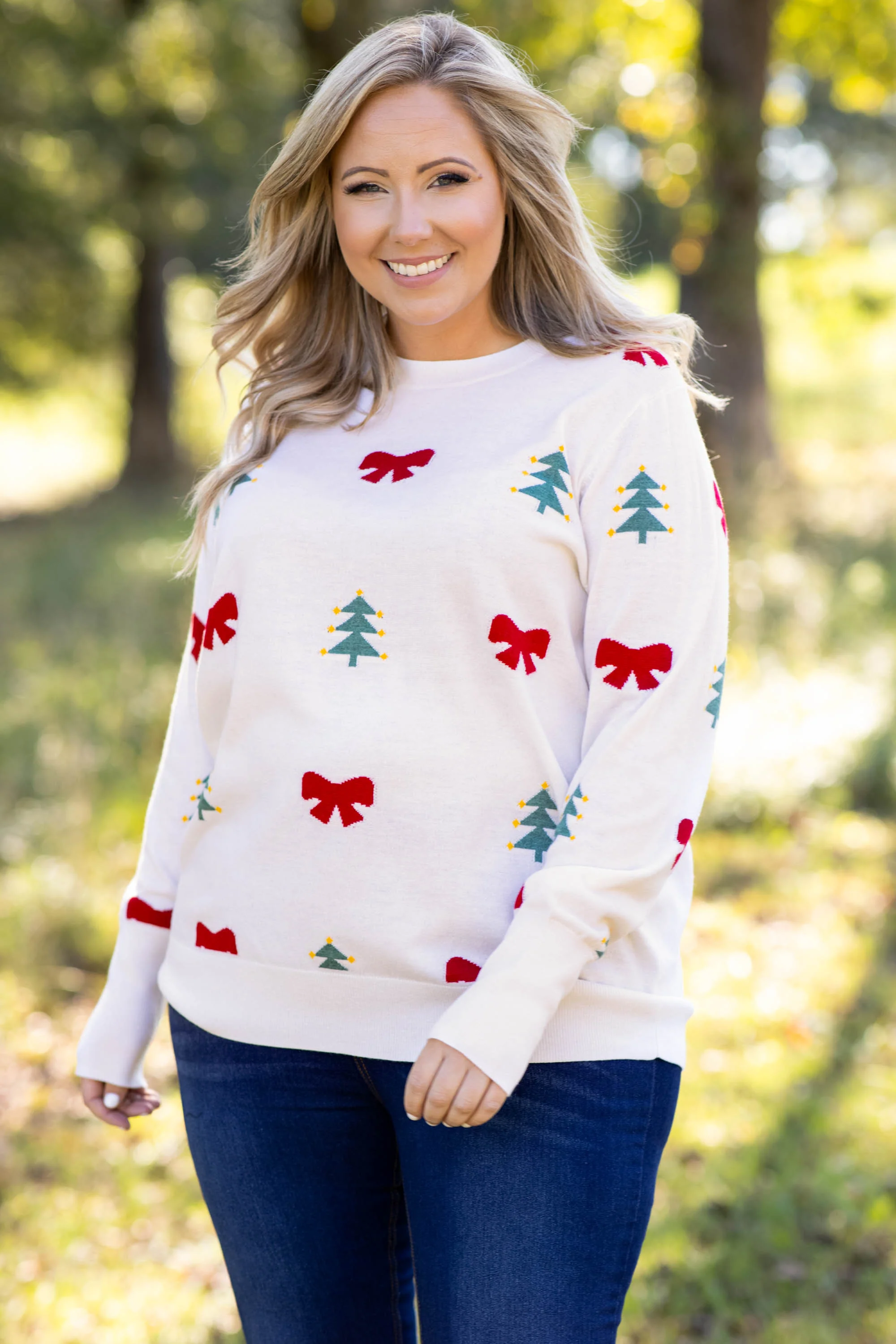 Wrapping Presents Sweater, Ivory - Giverhouse