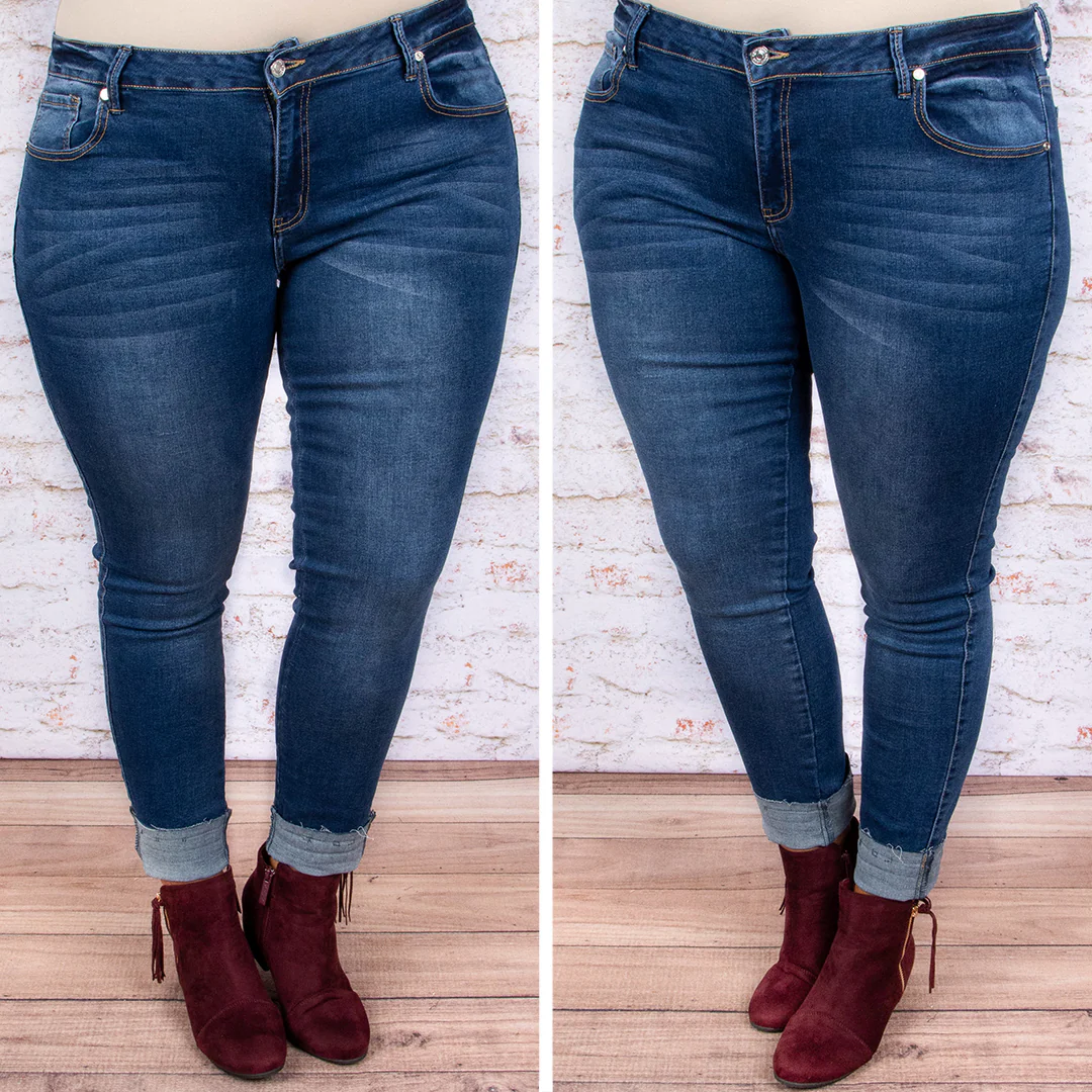 Casting Shadows Skinny Jeans, Medium Wash - Giverhouse