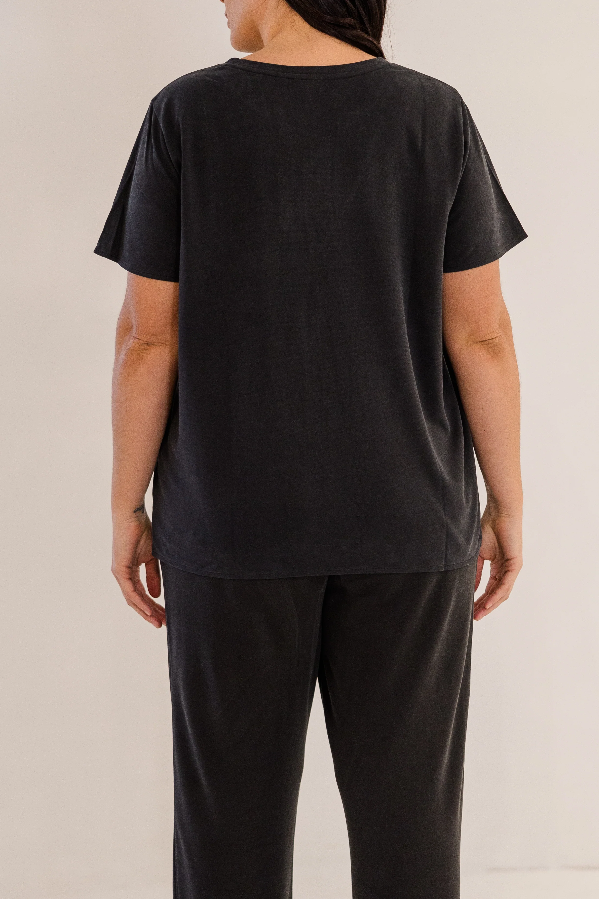 Soho Front Pleat Top, Black - Giverhouse