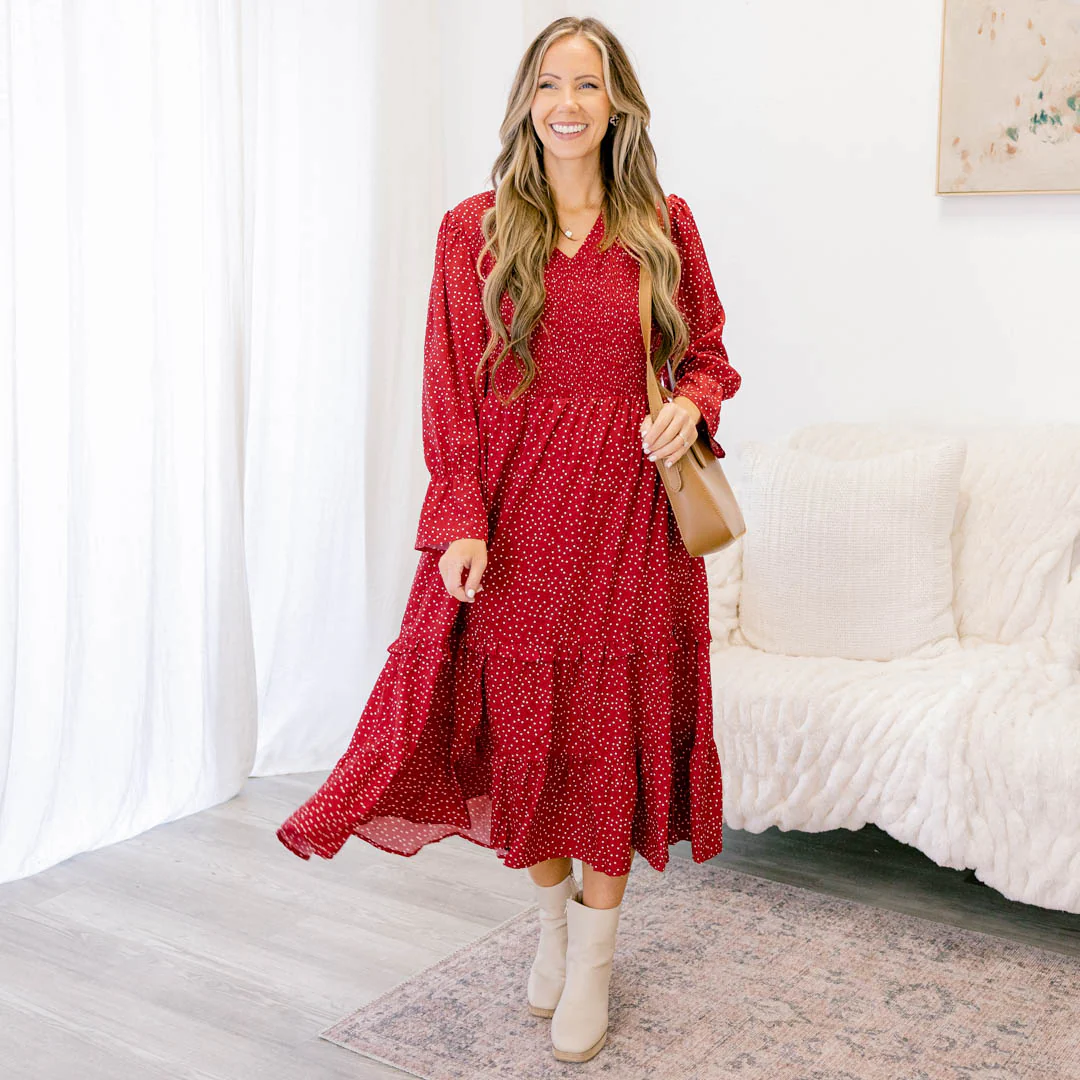 Montana Mornings Dress, Red - Giverhouse