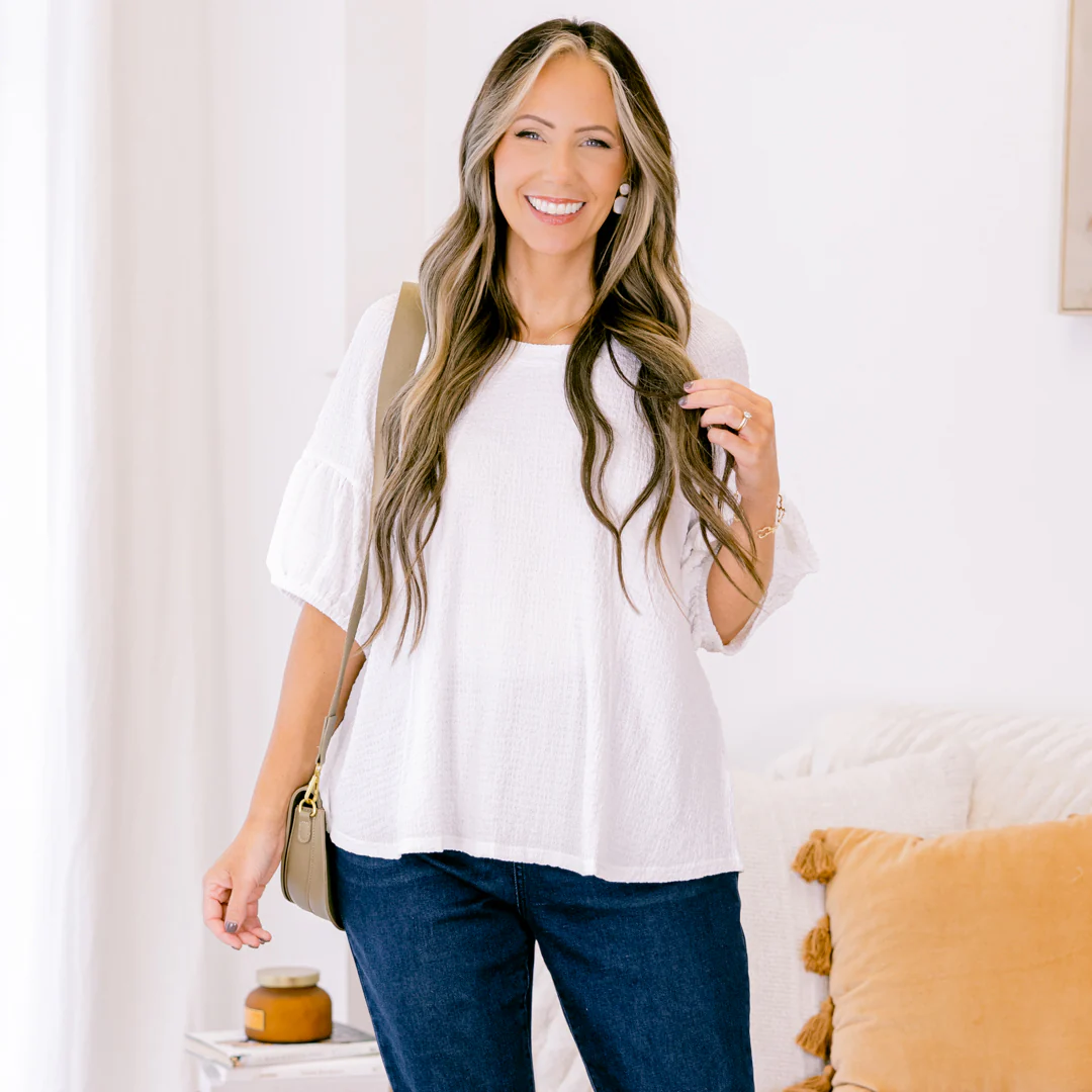 No Off Days Top, White - Giverhouse