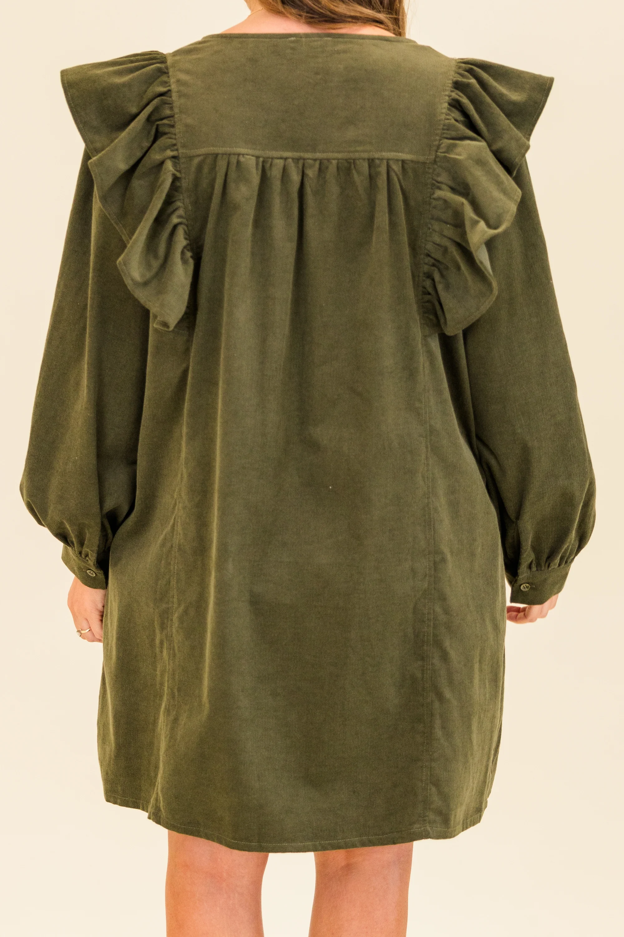 When The Night is Here Dress, Olive - Giverhouse