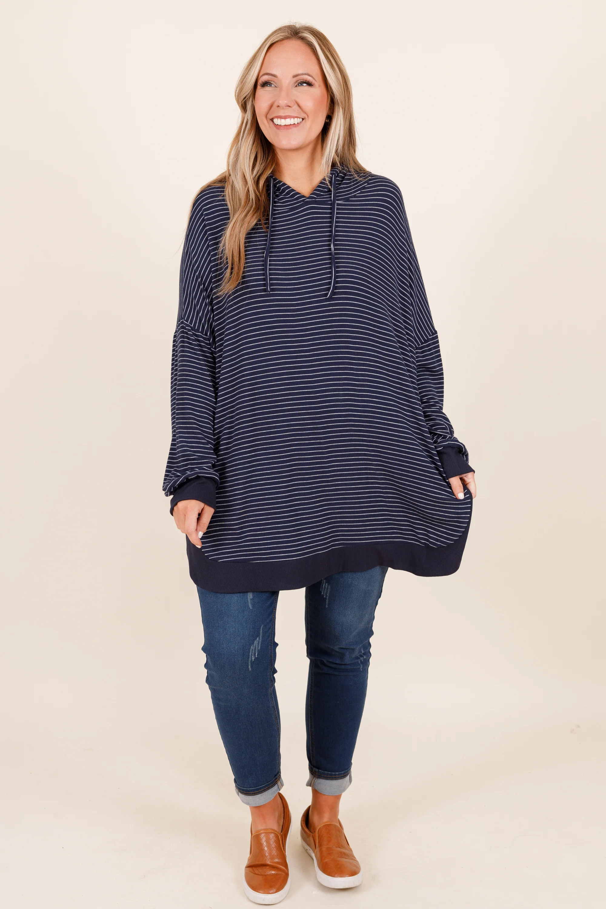 Don't Fall Tonight Hoodie, Navy - Giverhouse