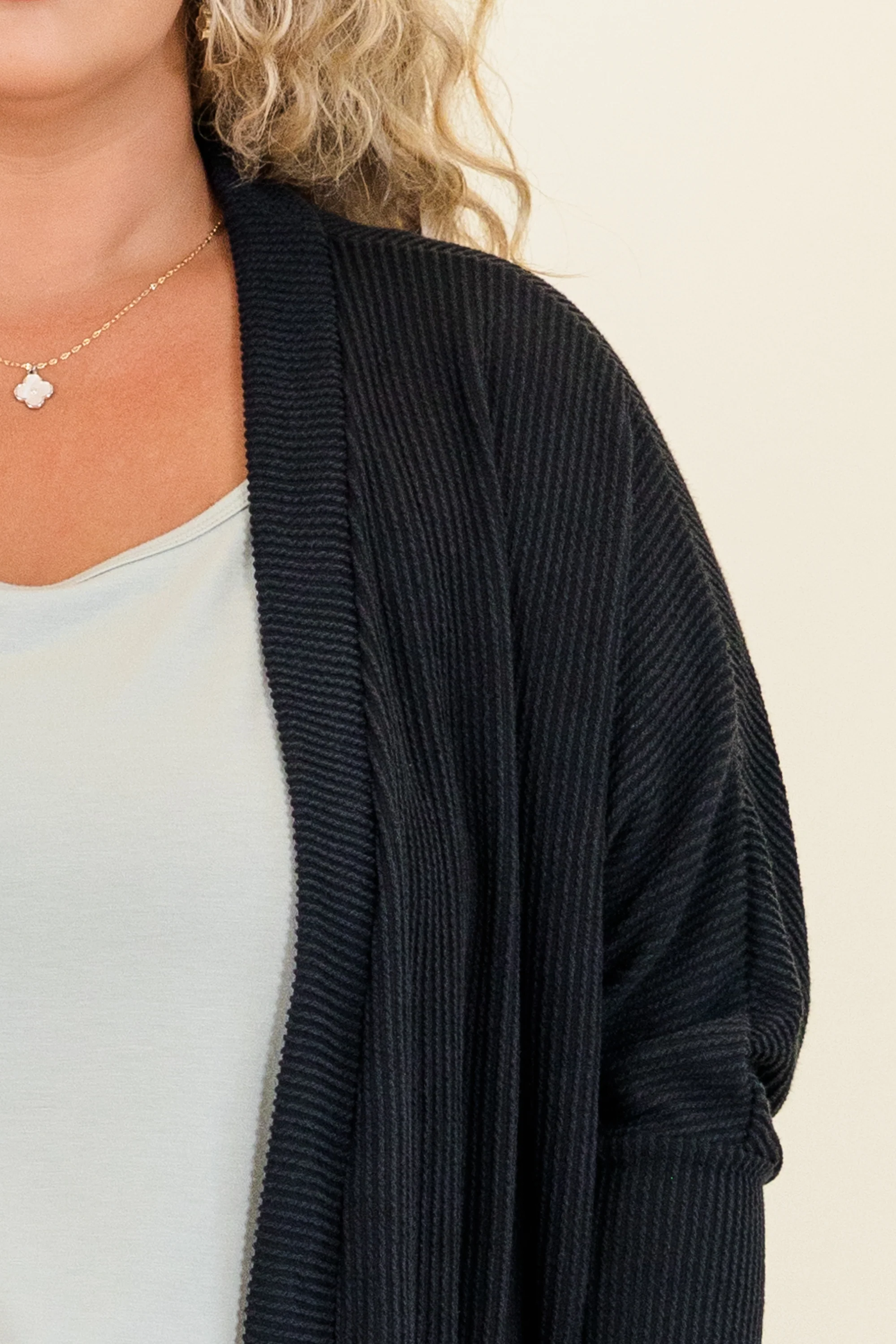 In My Cozy Era Cardigan, Black - Giverhouse