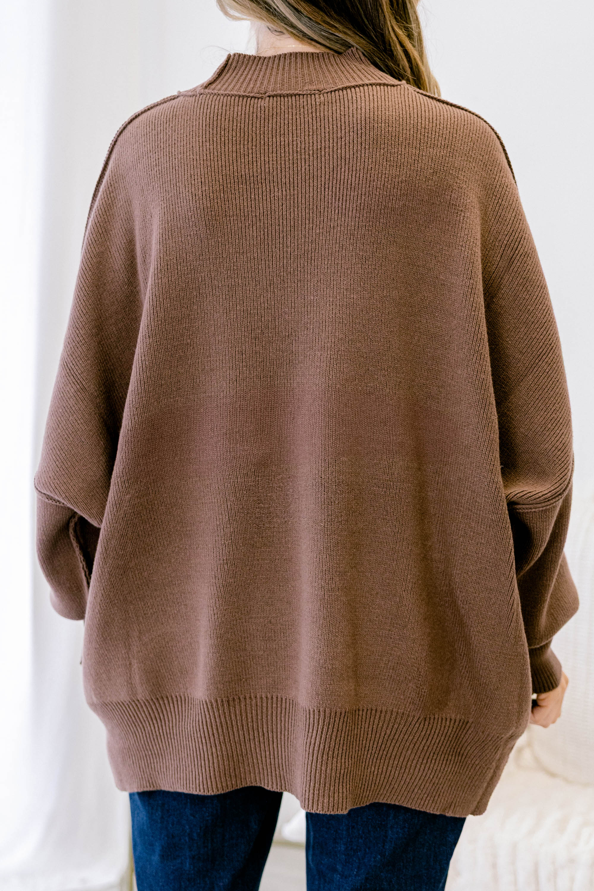 Perfectly Cozy Sweater, Brown - Giverhouse