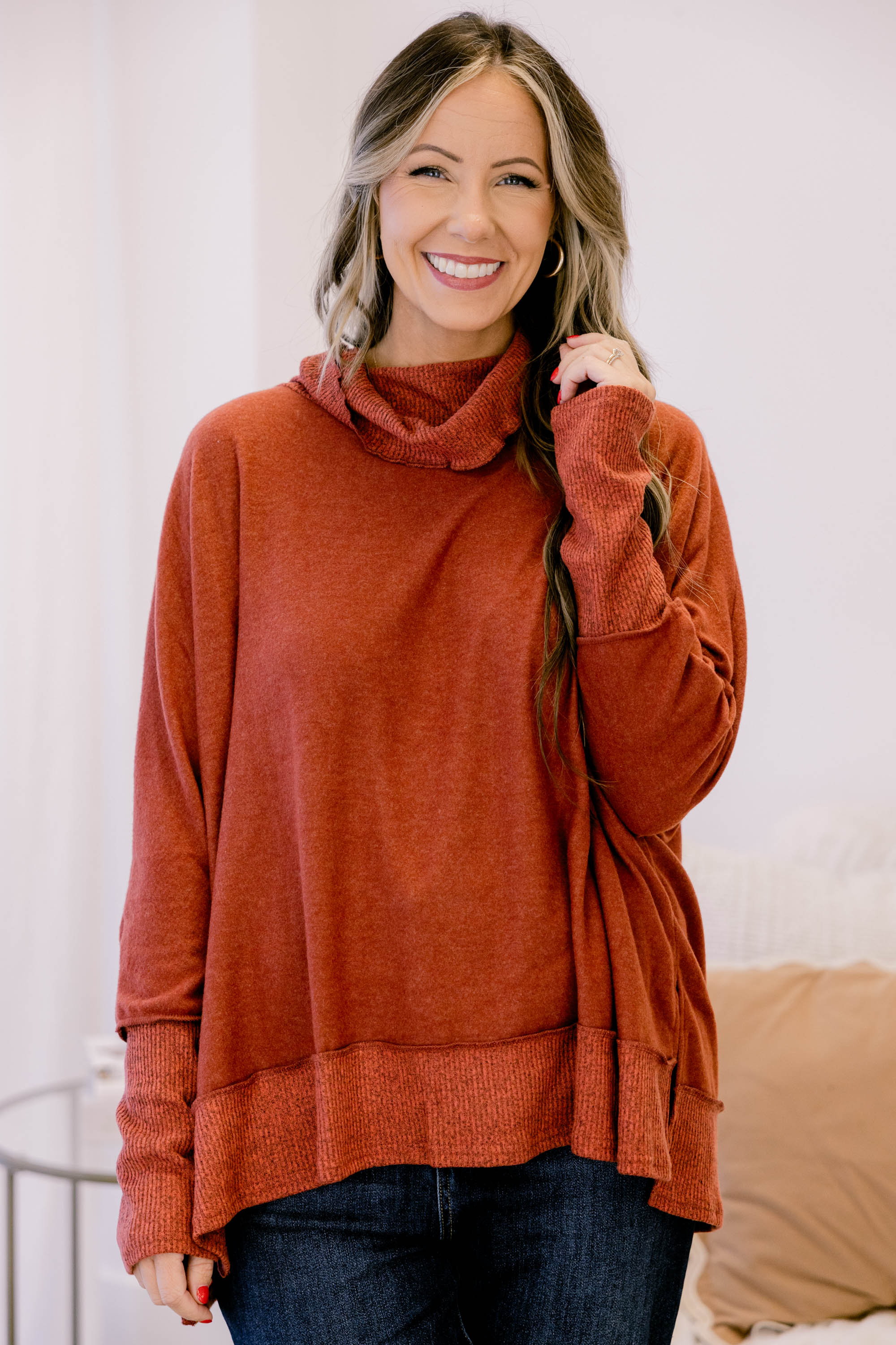 Working Late Top, Red - Giverhouse