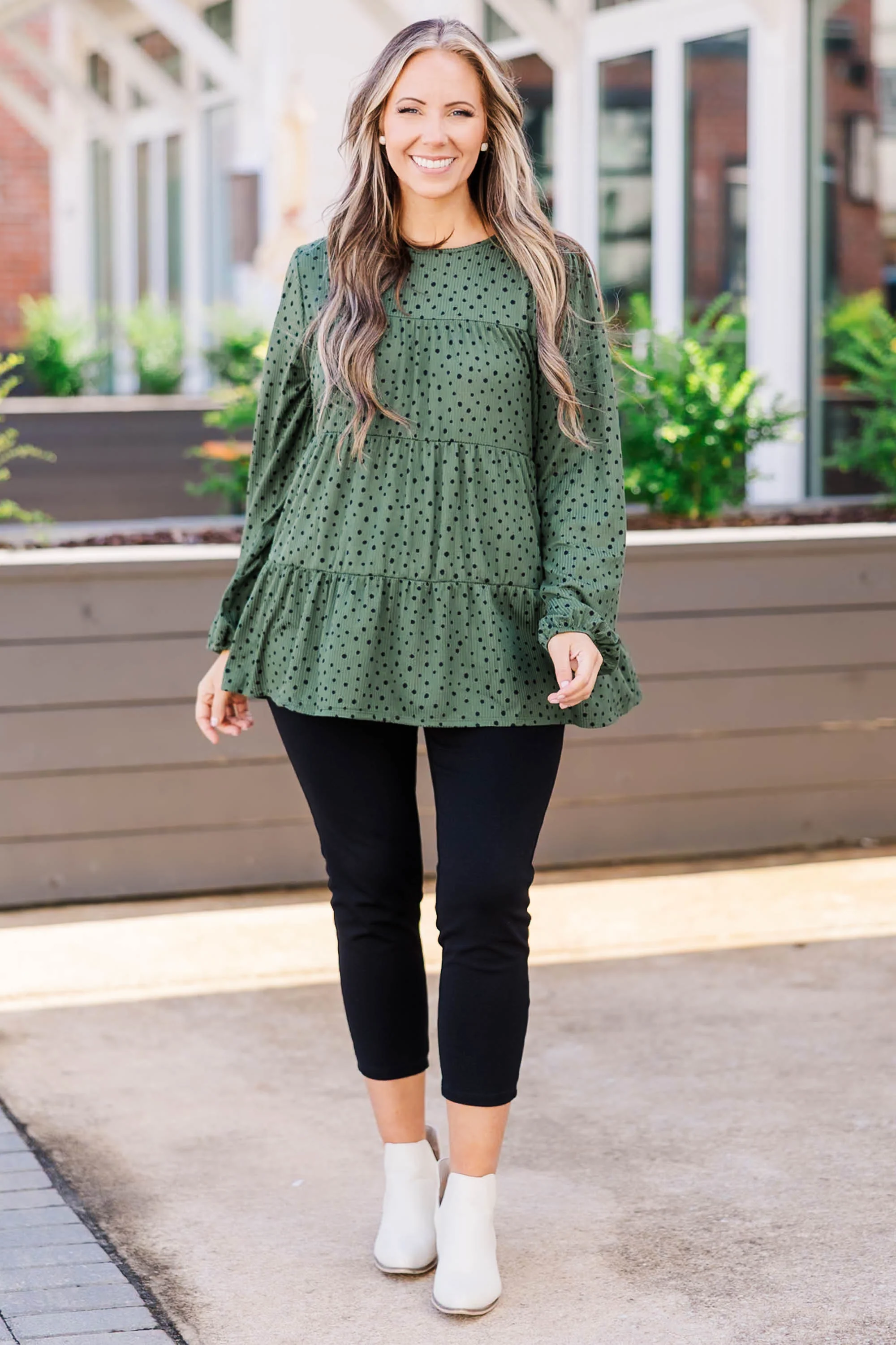 Because Of Me Top, Olive - Giverhouse