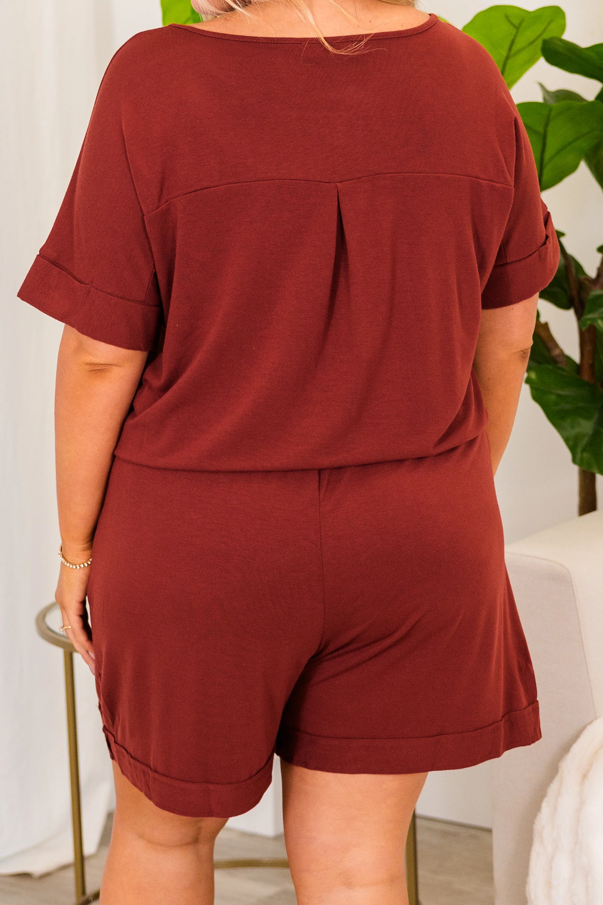 The Best Attitude Romper, Fired Brick - Giverhouse