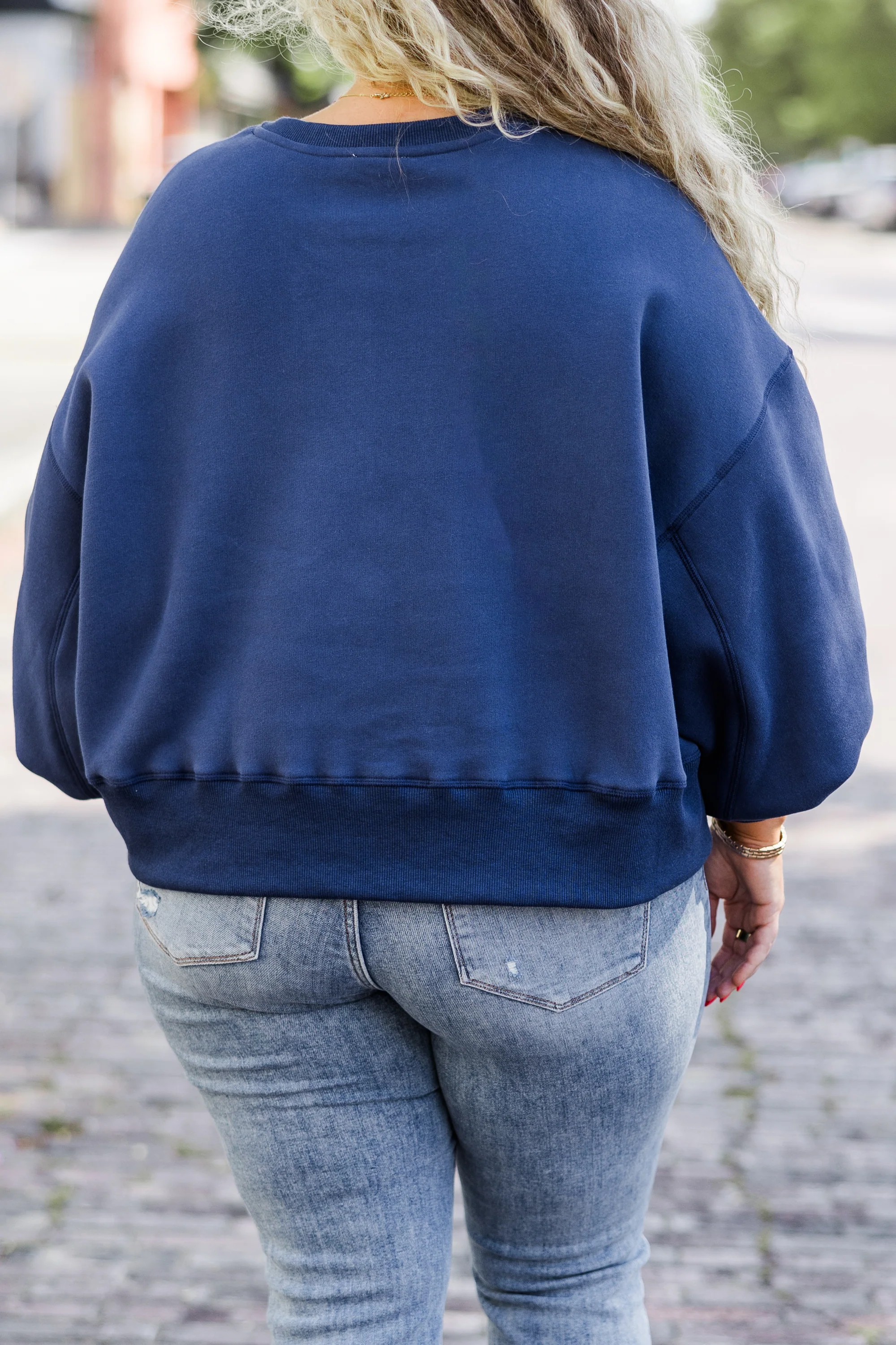 Freedom To Feel Pullover, Navy - Giverhouse
