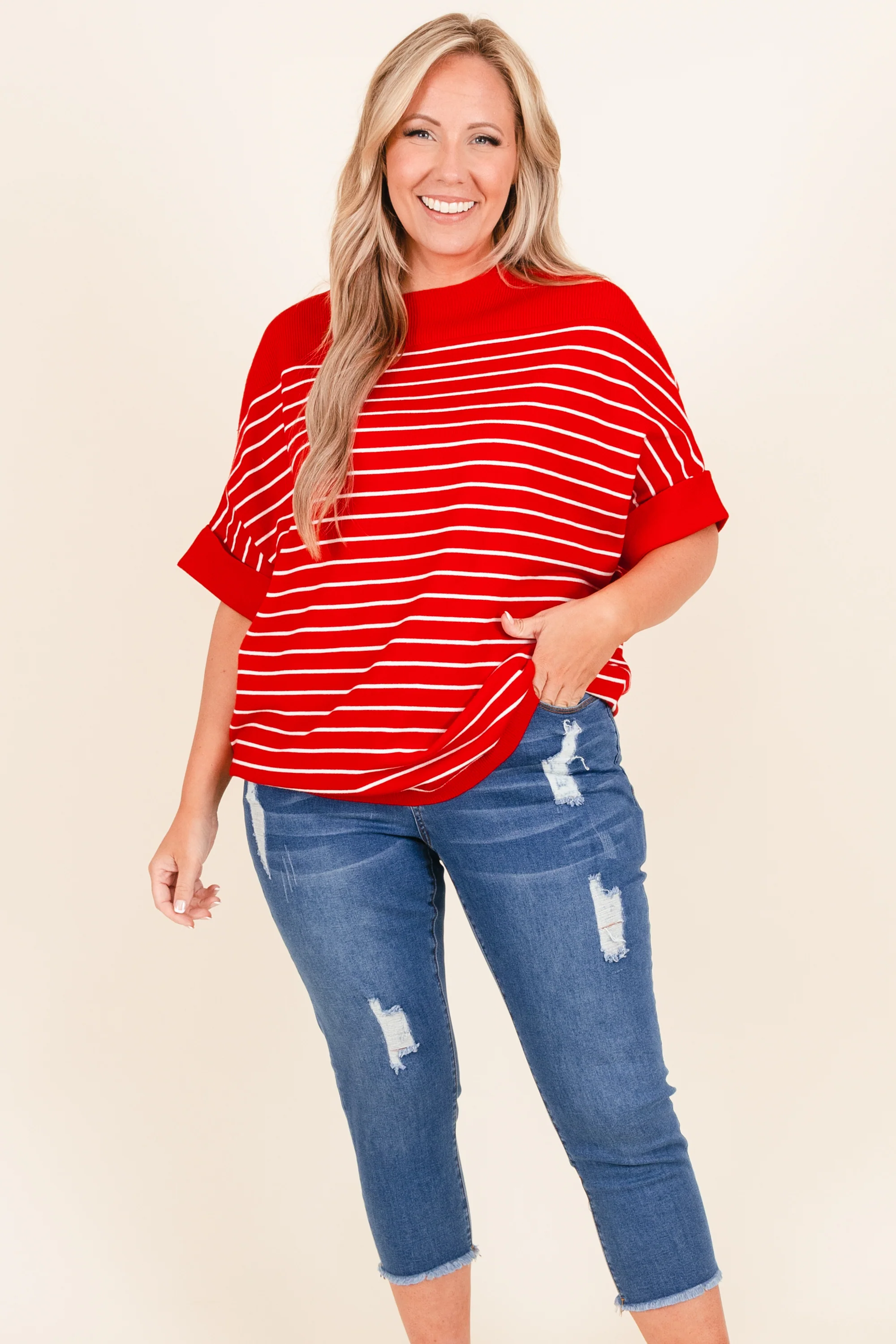 No Matter What Capris, Medium Wash - Giverhouse