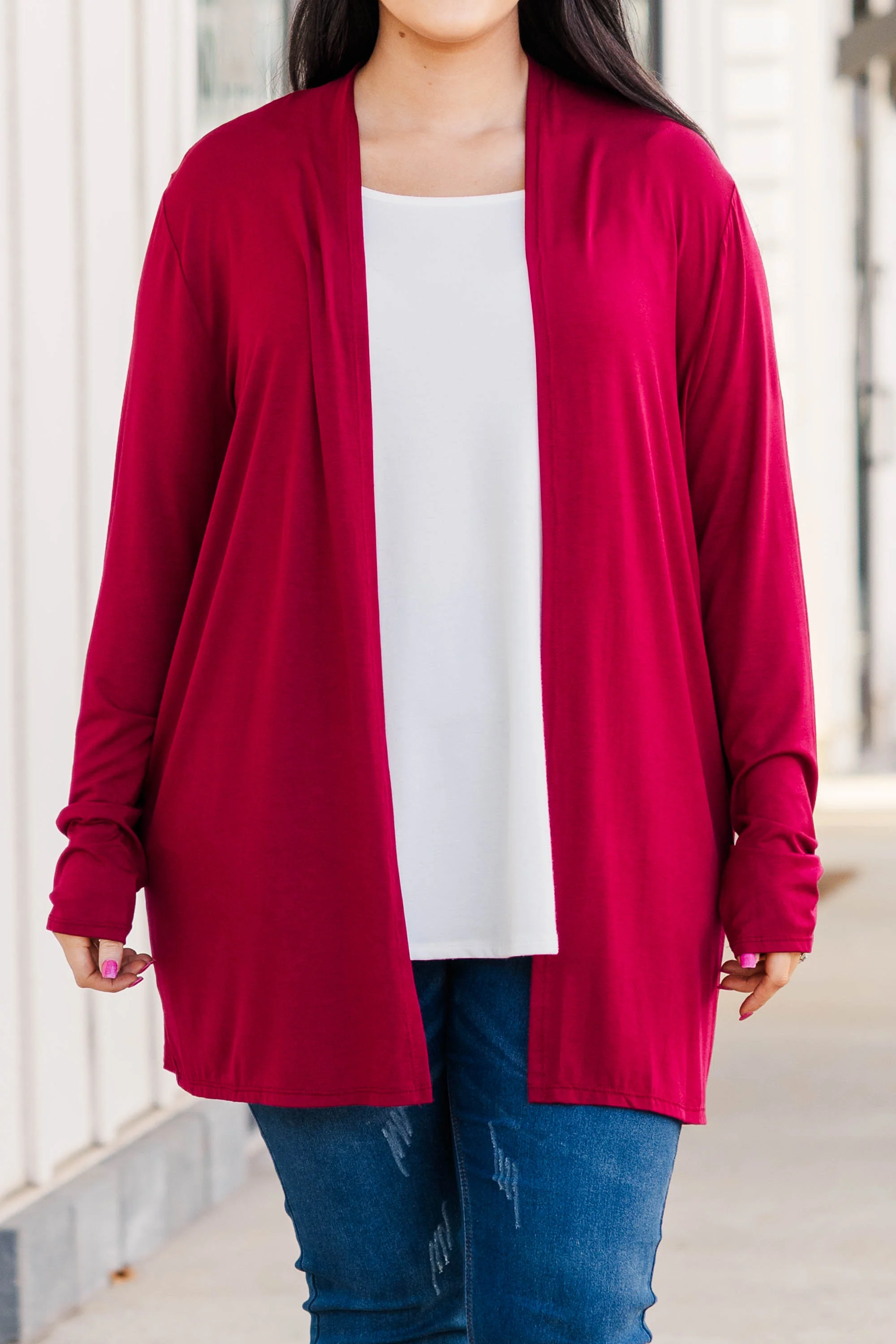 Bunny Wishes Cardigan, Burgundy - Giverhouse