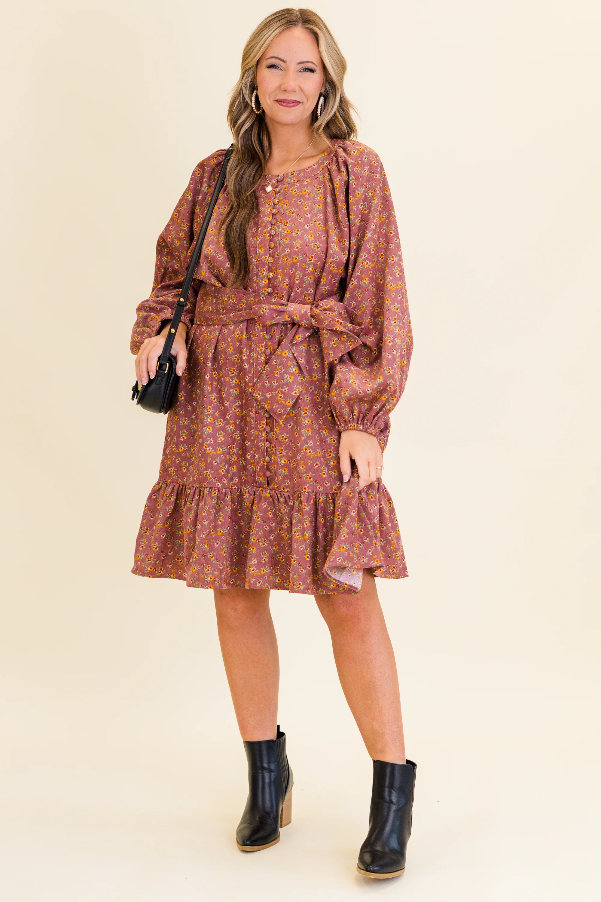 Finding My Way Dress, Mauve - Giverhouse