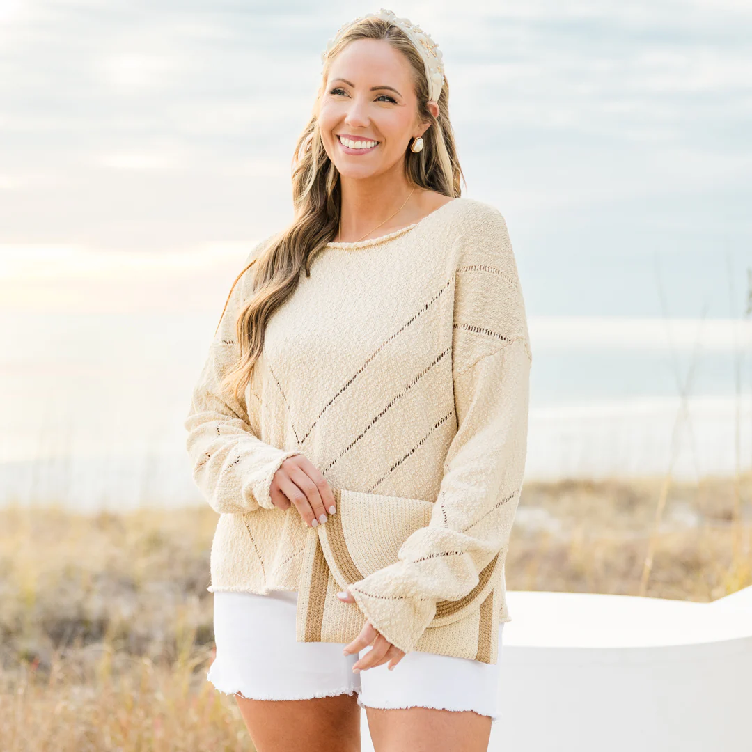 As Simple As That Top, Cream - Giverhouse