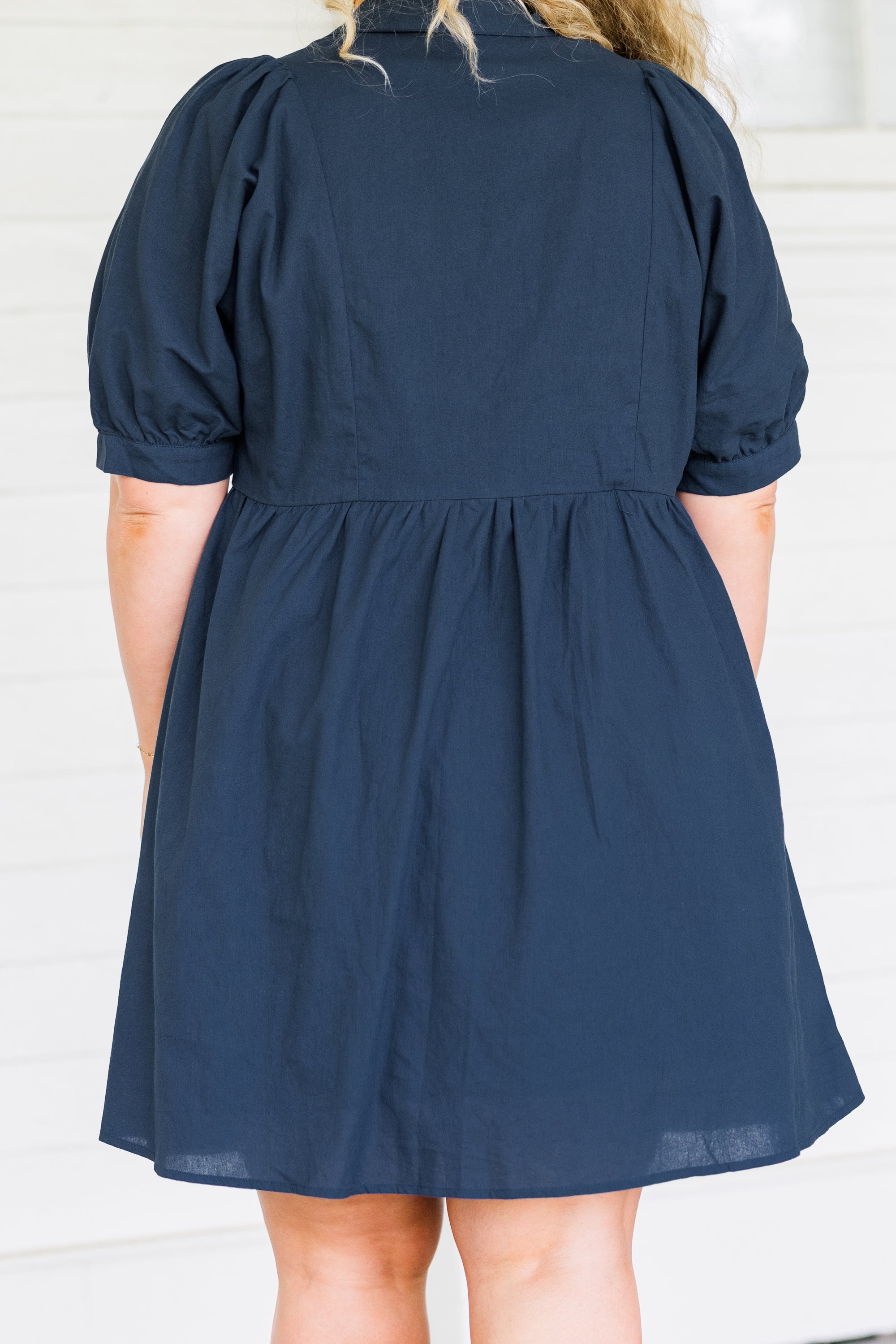 Destined To Impress Dress, Navy - Giverhouse