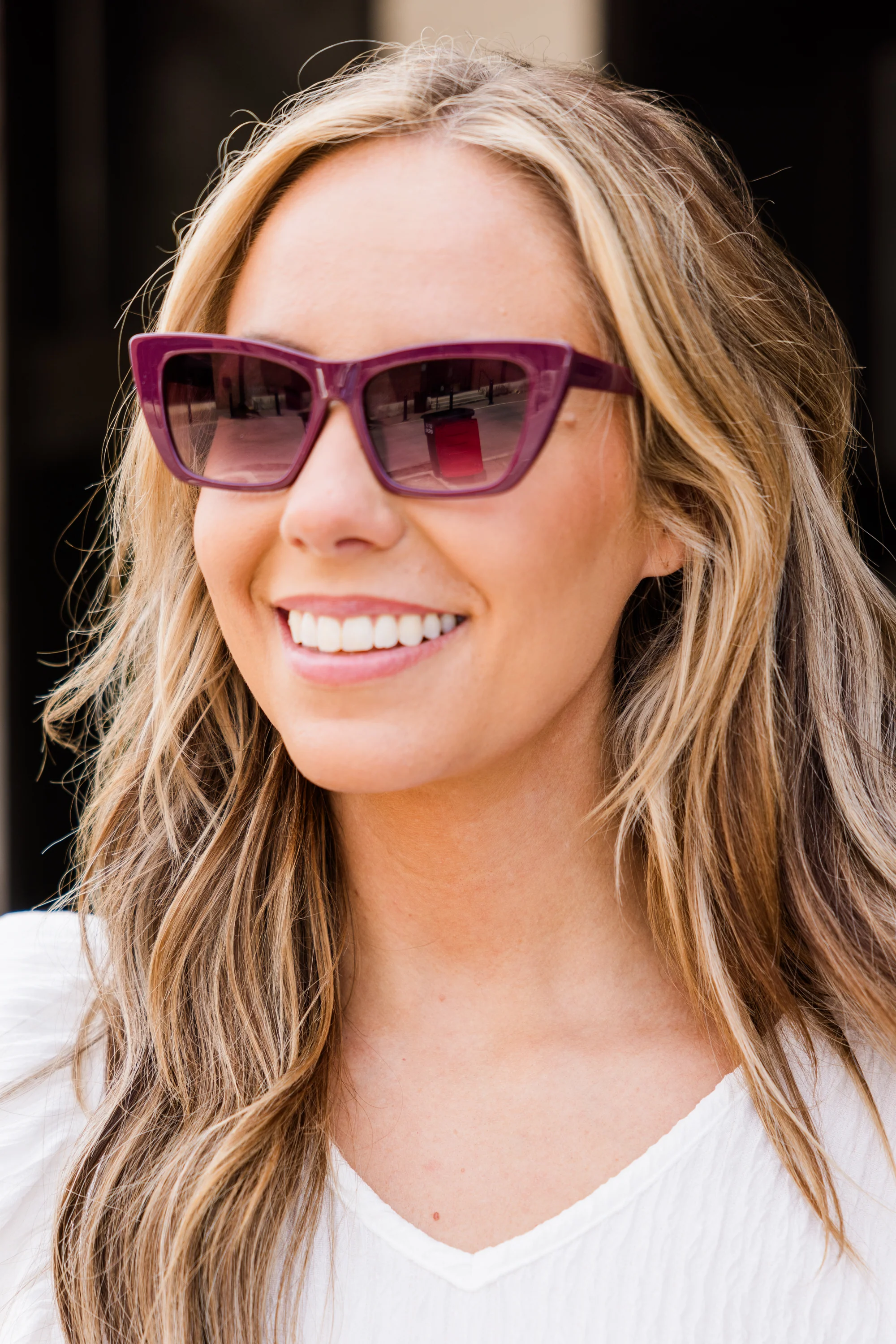 Can't Outshine Me Sunglasses, Burgundy - Giverhouse