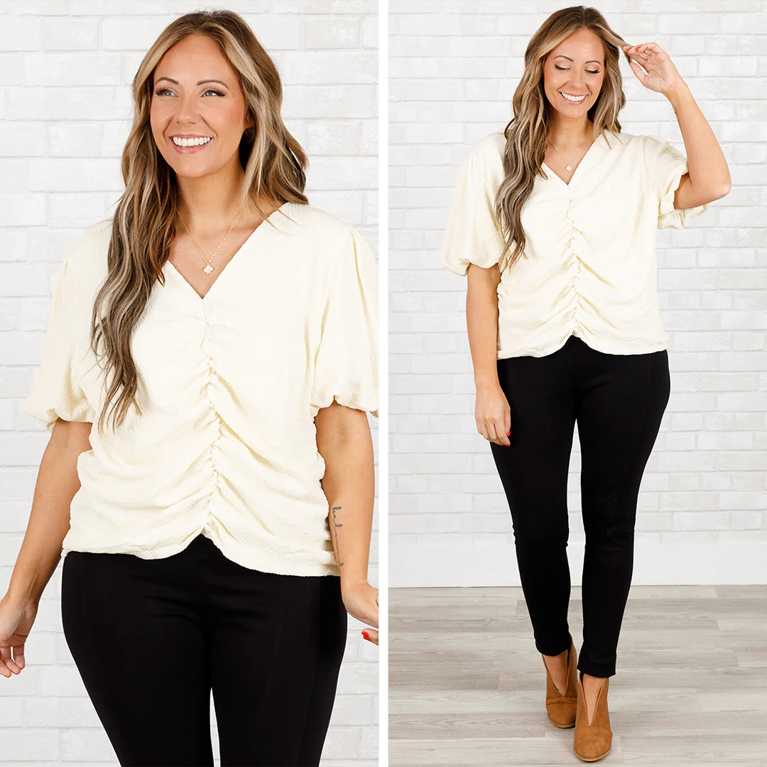 Only One I See Top, Ivory - Giverhouse