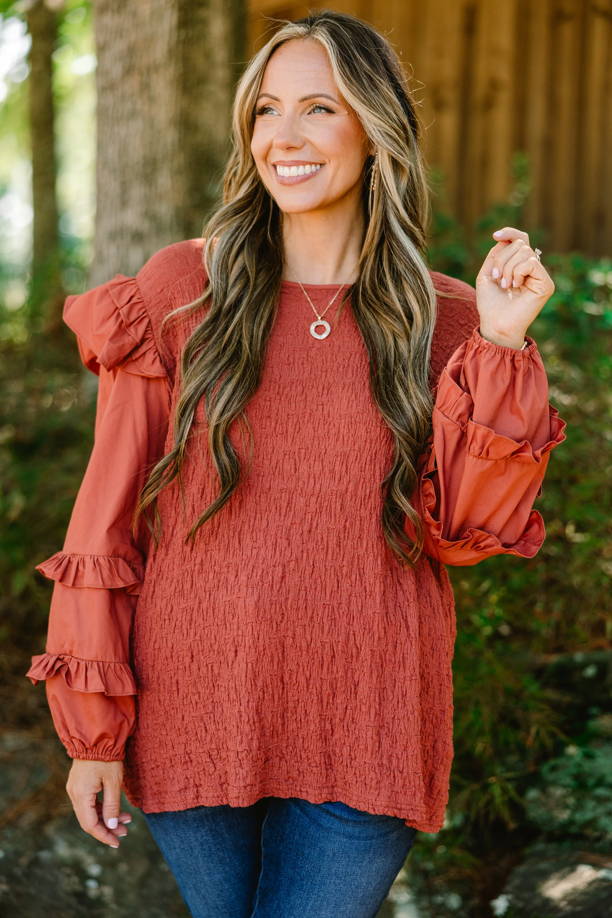 Inner Light Top, Orange - Giverhouse