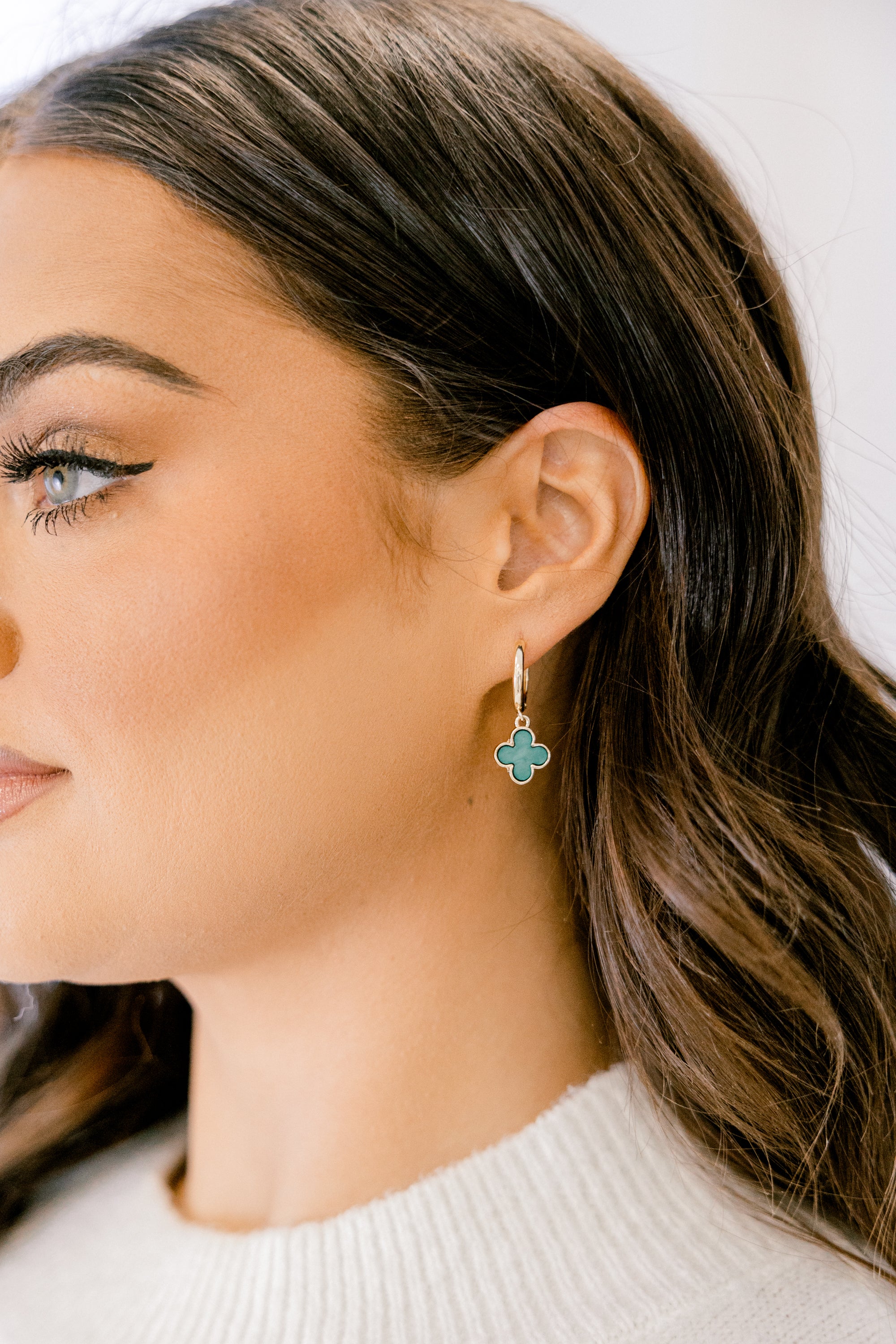 Always Lucky Earrings, Green - Giverhouse