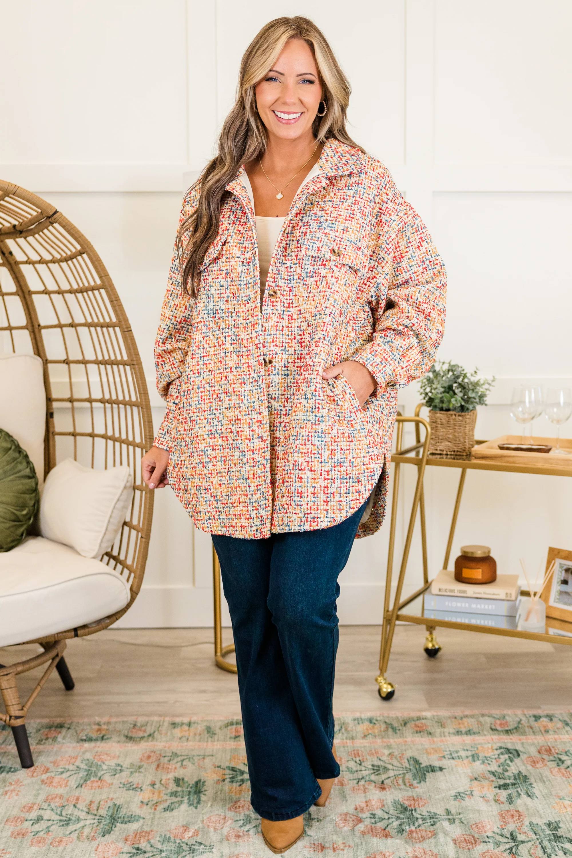 Feeling The Breeze Jacket, Multi - Giverhouse