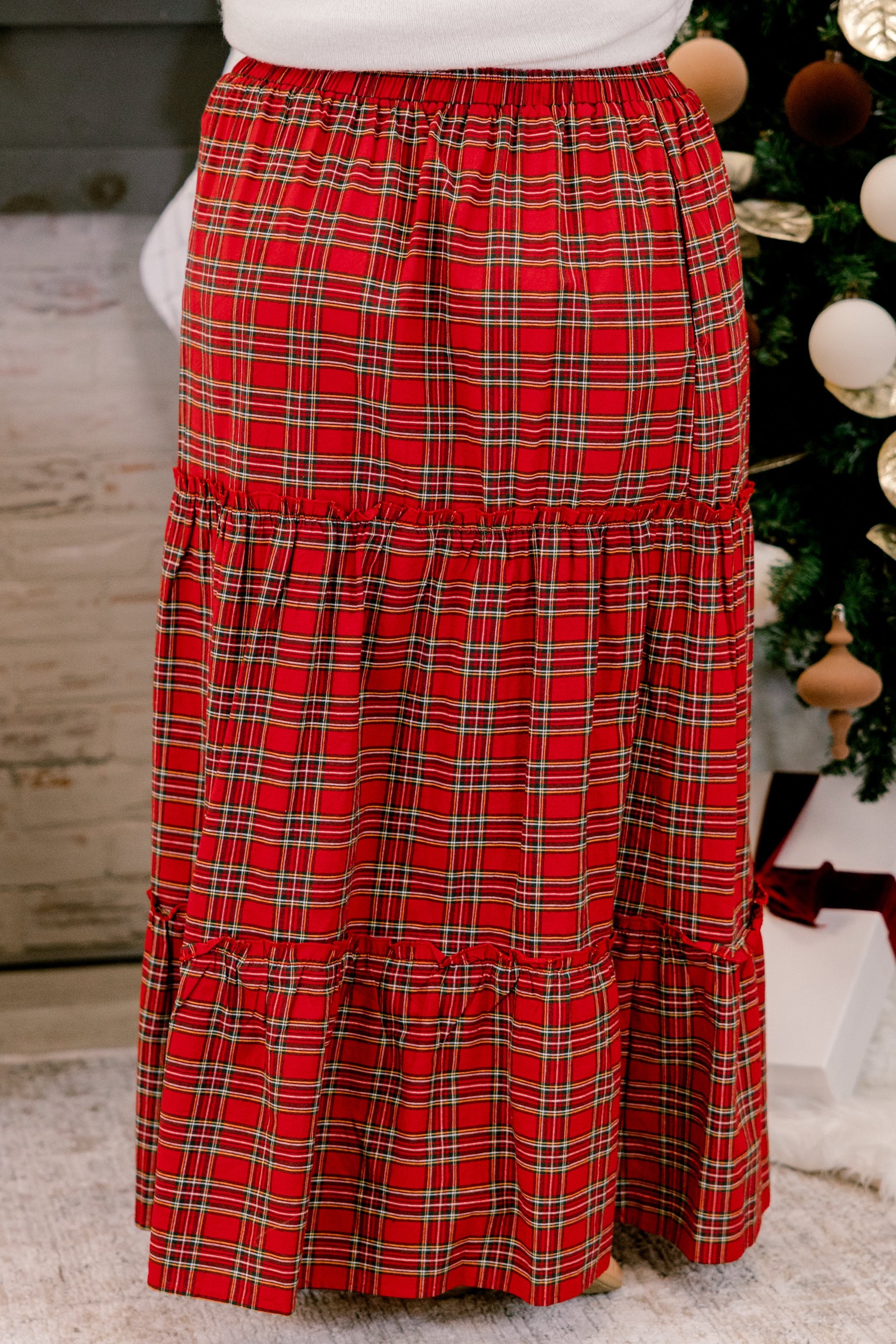 Here For The Party Skirt, Red - Giverhouse