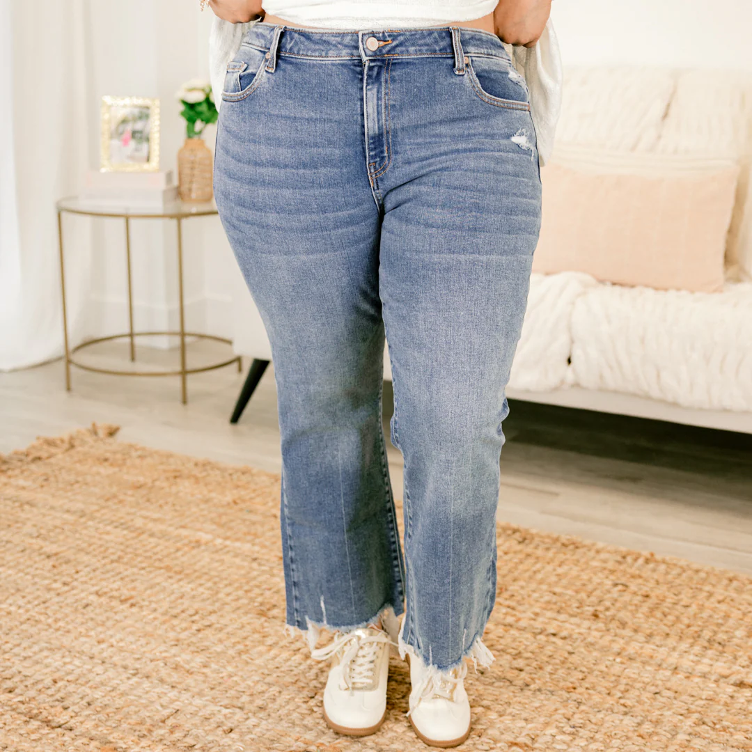 Lovely Days With You Jeans, Medium Wash - Giverhouse