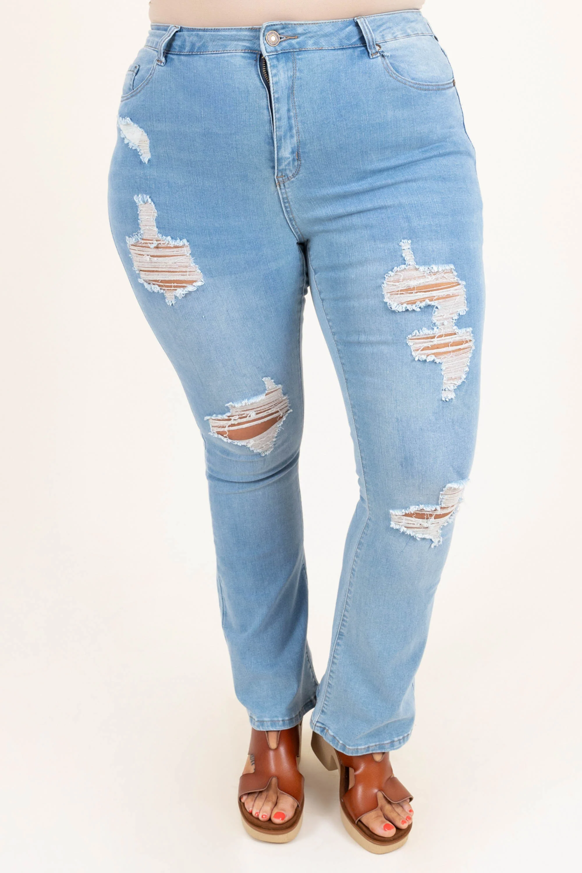 Country Girl Dreams Jeans, Light Wash - Giverhouse