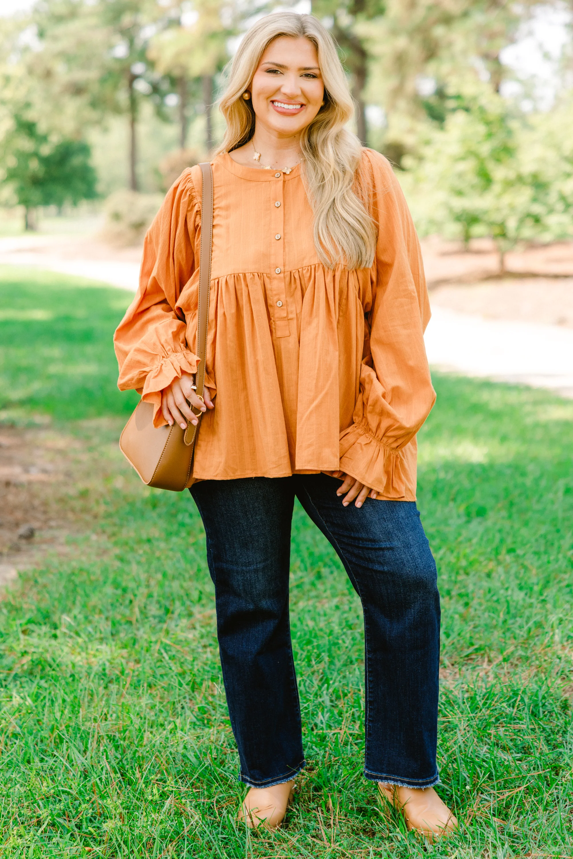 The Sweetest Sound Tunic, Orange - Giverhouse