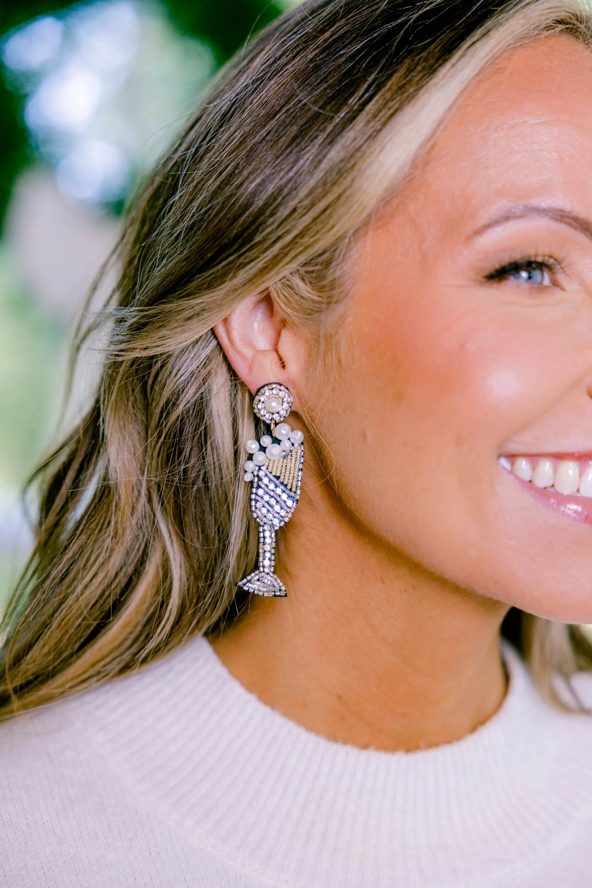 Cheers To New Beginnings Earrings, Gold - Giverhouse