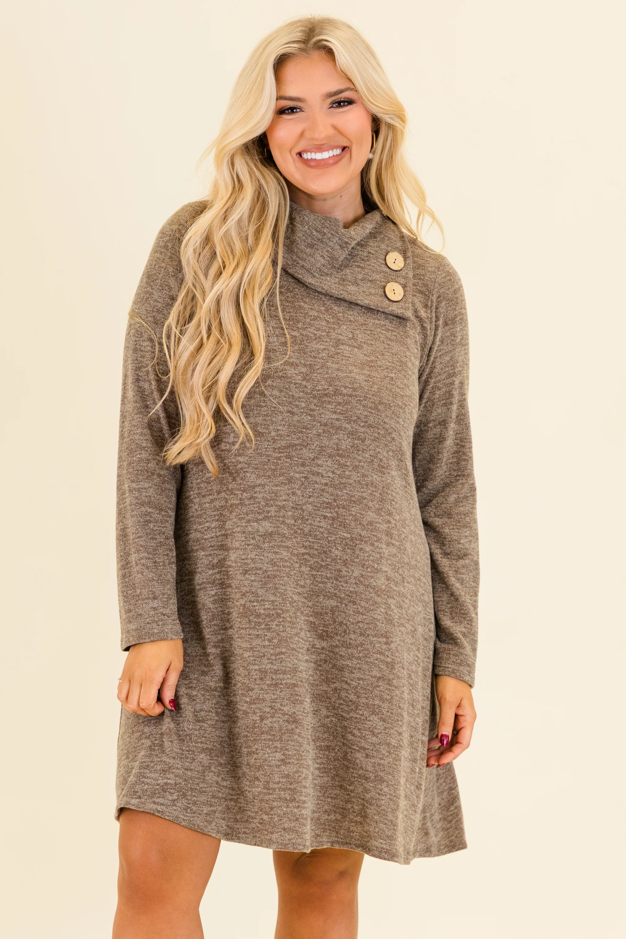 Lose My Breath Dress, Mocha - Giverhouse