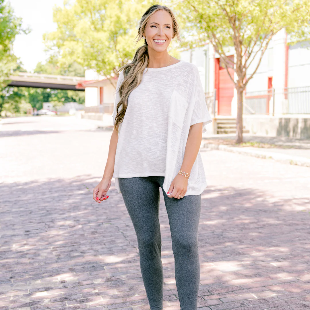 On The Run Leggings, Charcoal - Giverhouse