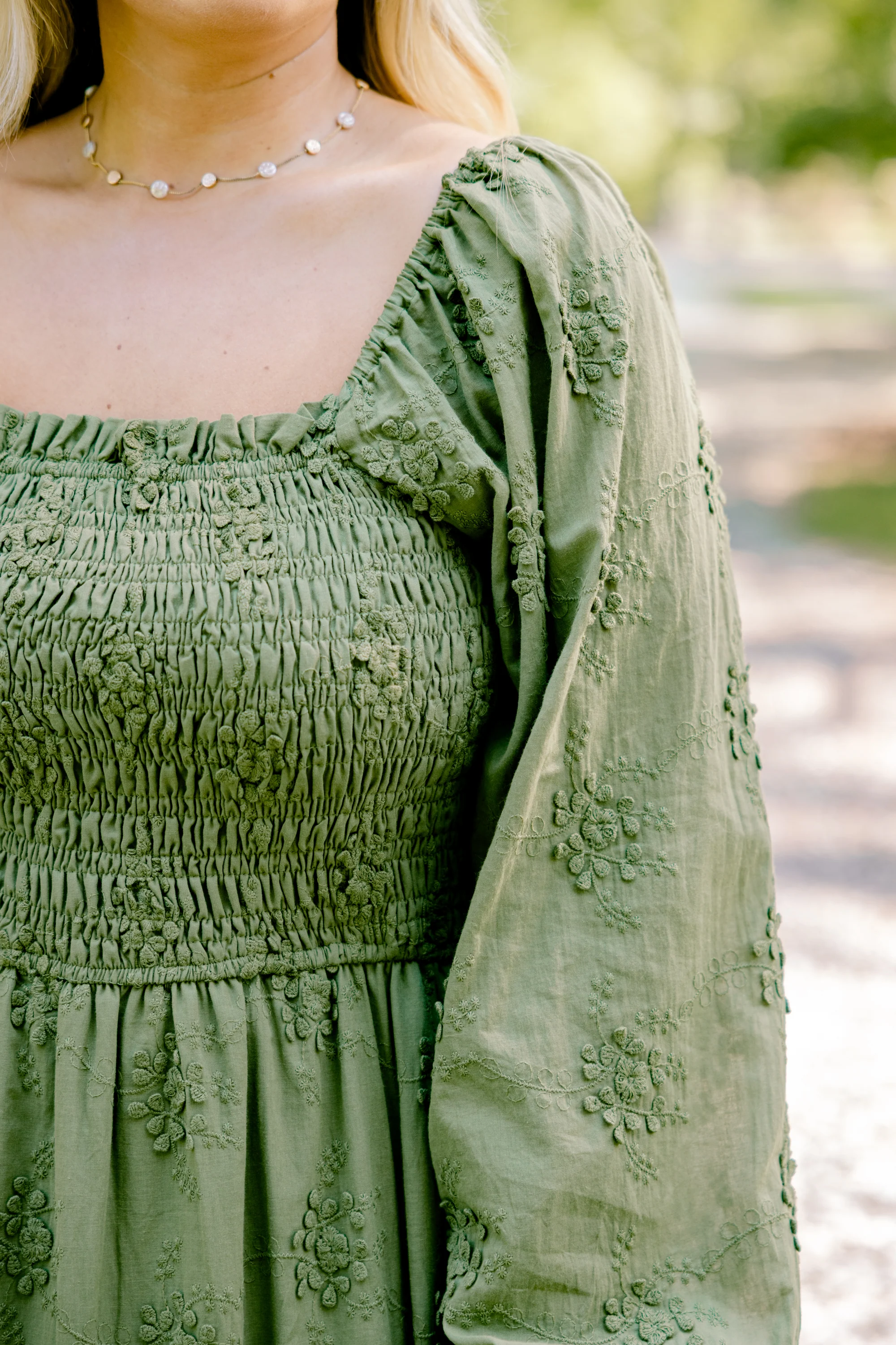 Plans Are Made Dress, Green - Giverhouse