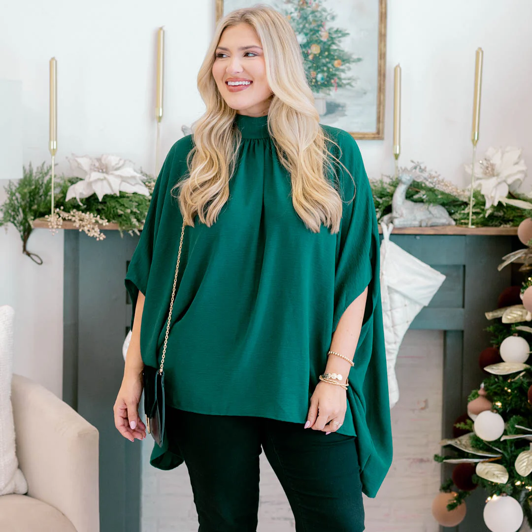 Look Good, Feel Good Top, Hunter Green - Giverhouse