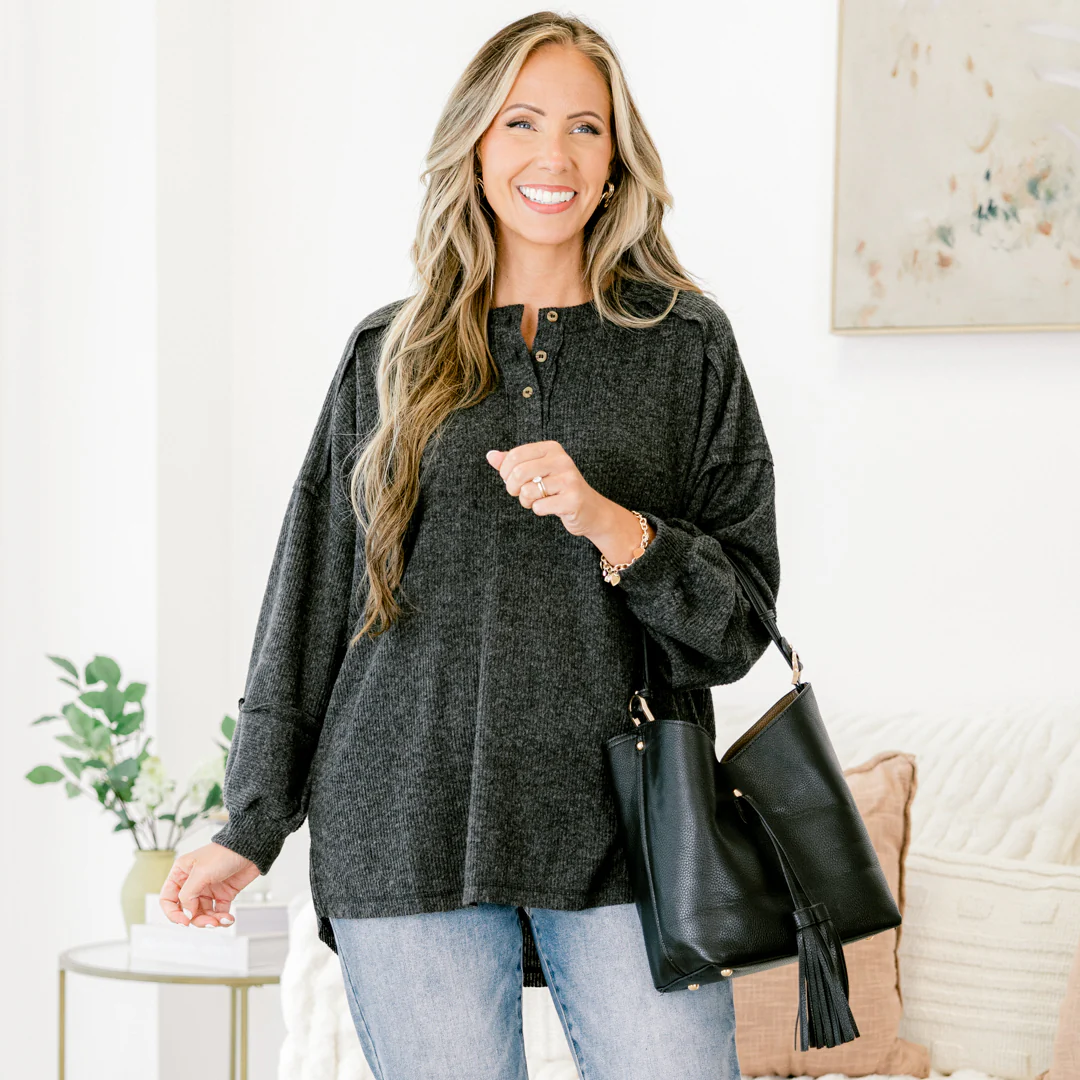 Chill Days Sweater, Black - Giverhouse