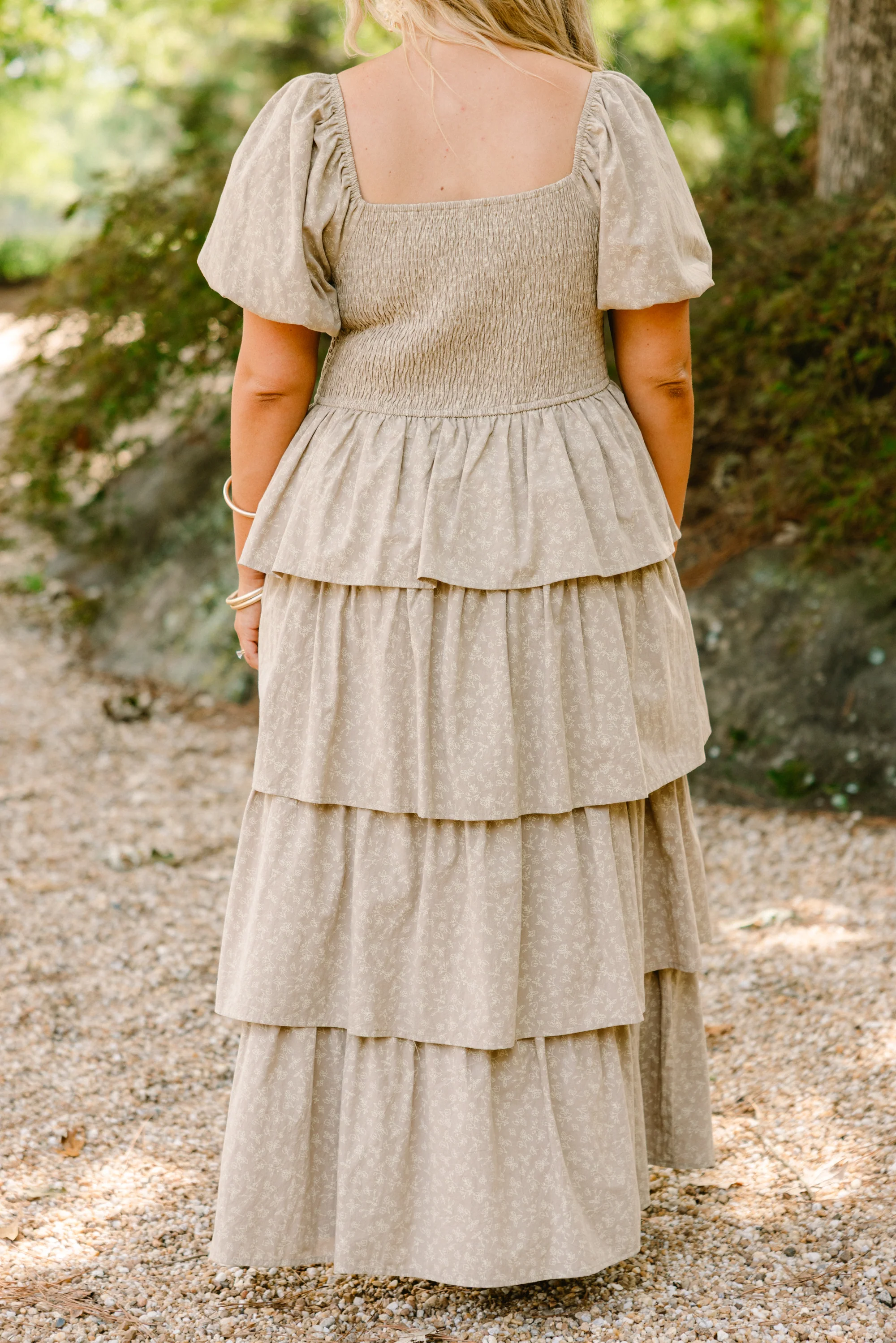 What A Coincidence Dress, Tan - Giverhouse