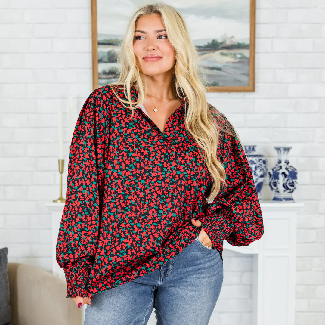 True You Top, Red/Black - Giverhouse