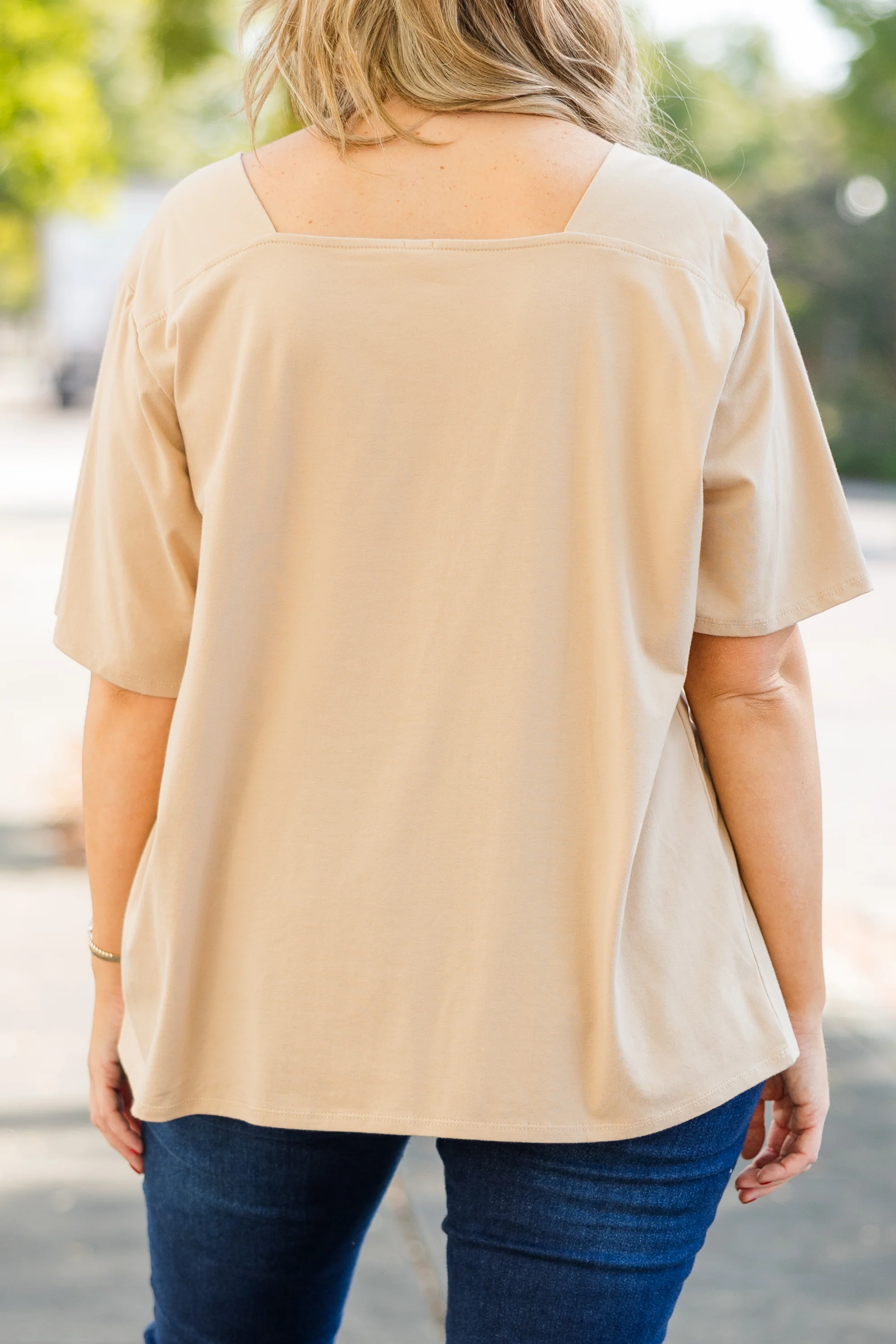 Vivid Imagination Top, Camel - Giverhouse