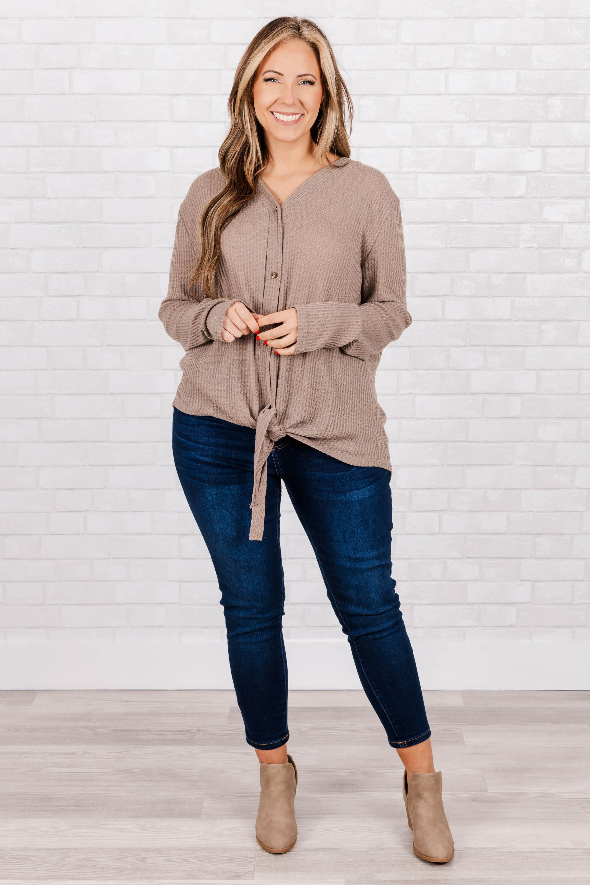 Americano Kisses Top, Mocha - Giverhouse