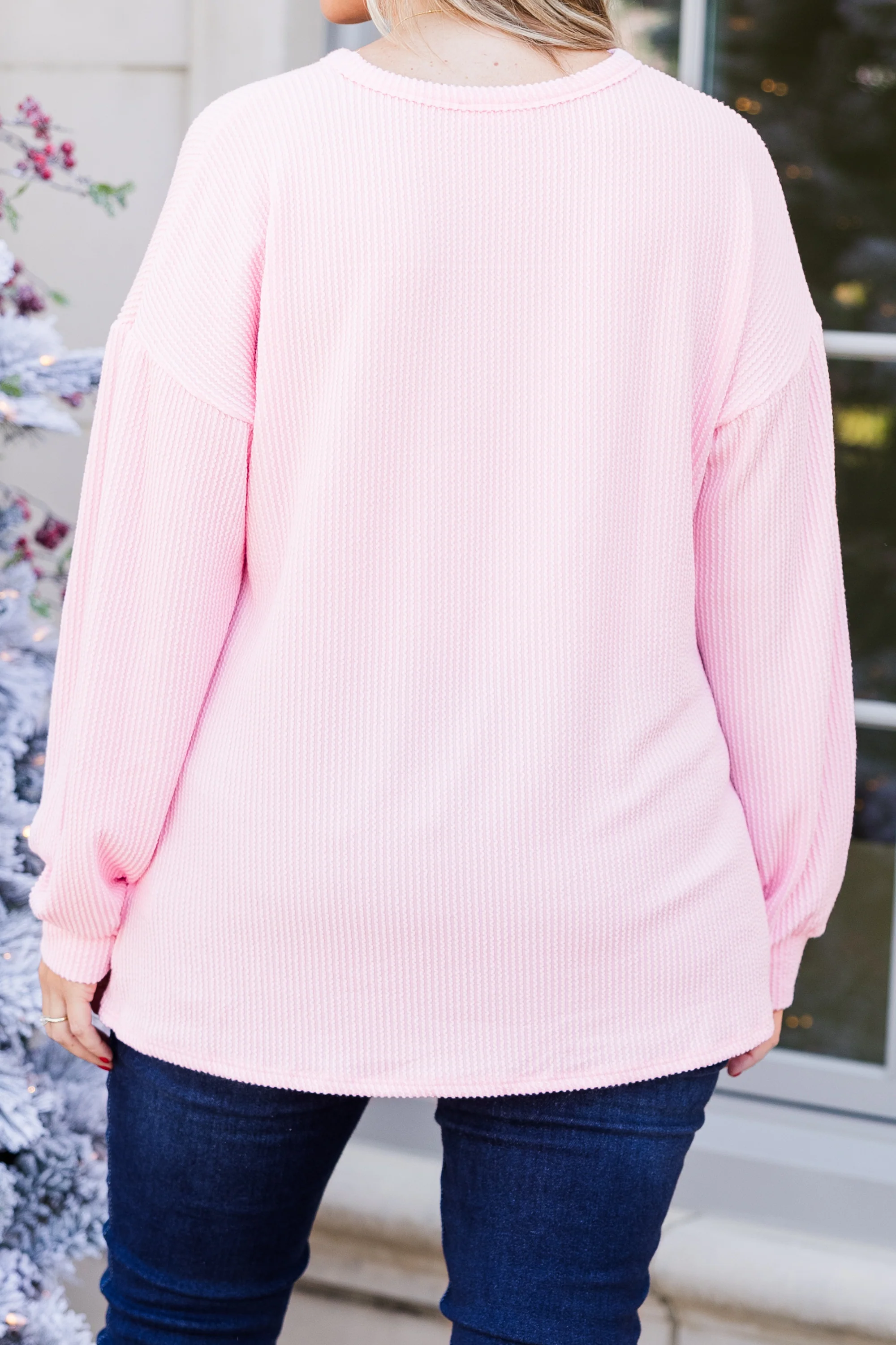 Santa's Sweetheart Pullover, Pink - Giverhouse