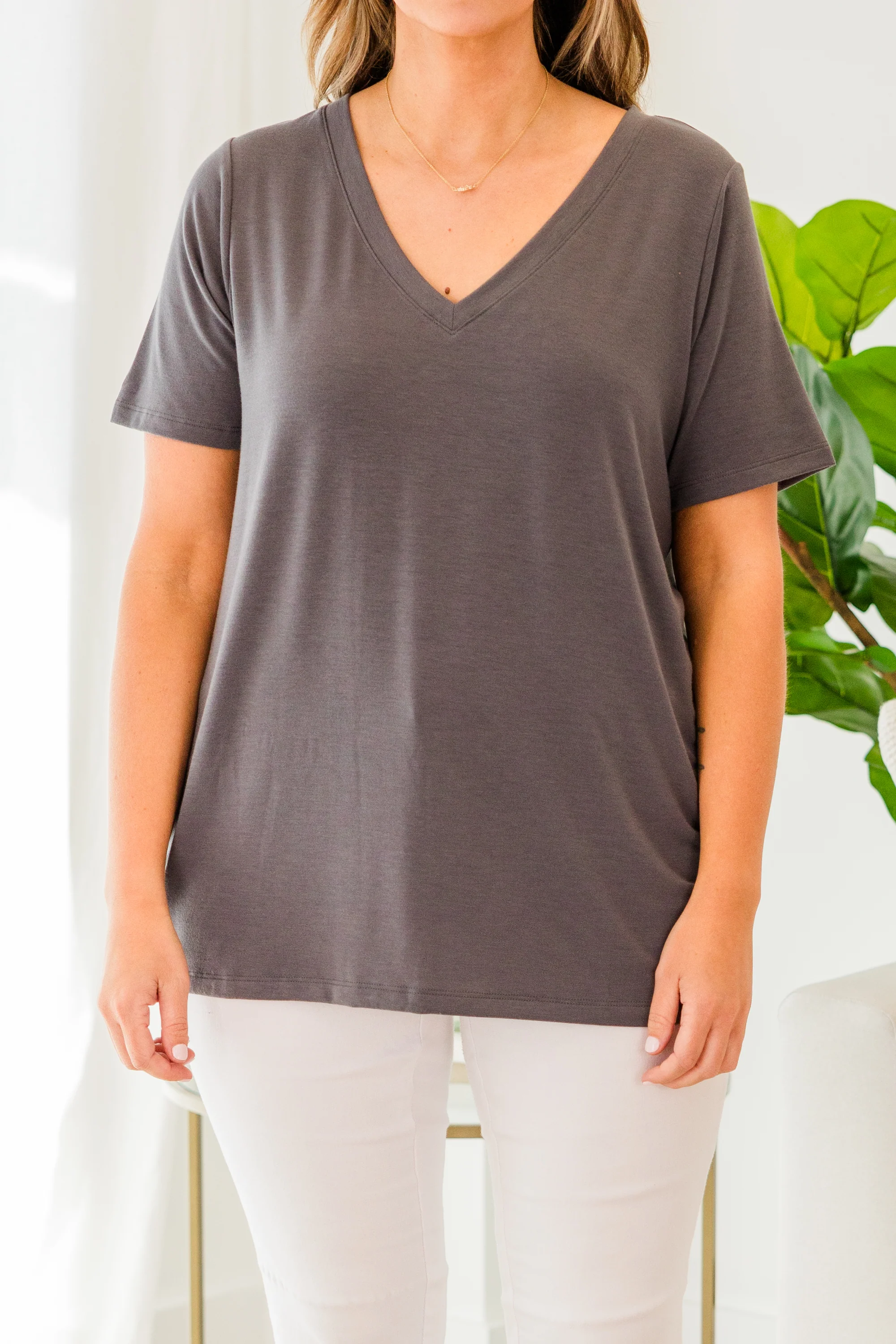 Take The Day Off Top, Ash Grey - Giverhouse