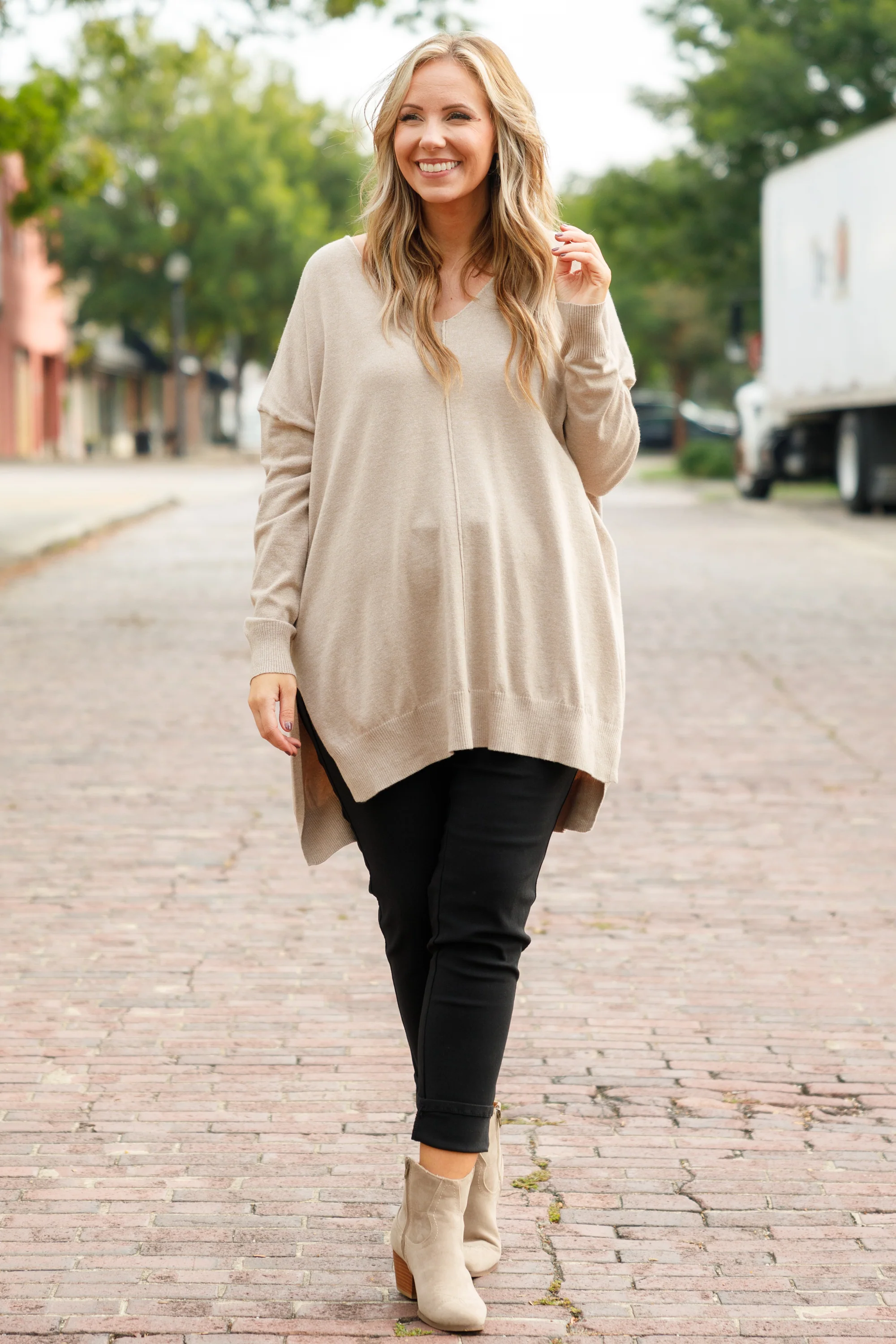 Miss Who I Was Sweater, Ash Mocha - Giverhouse