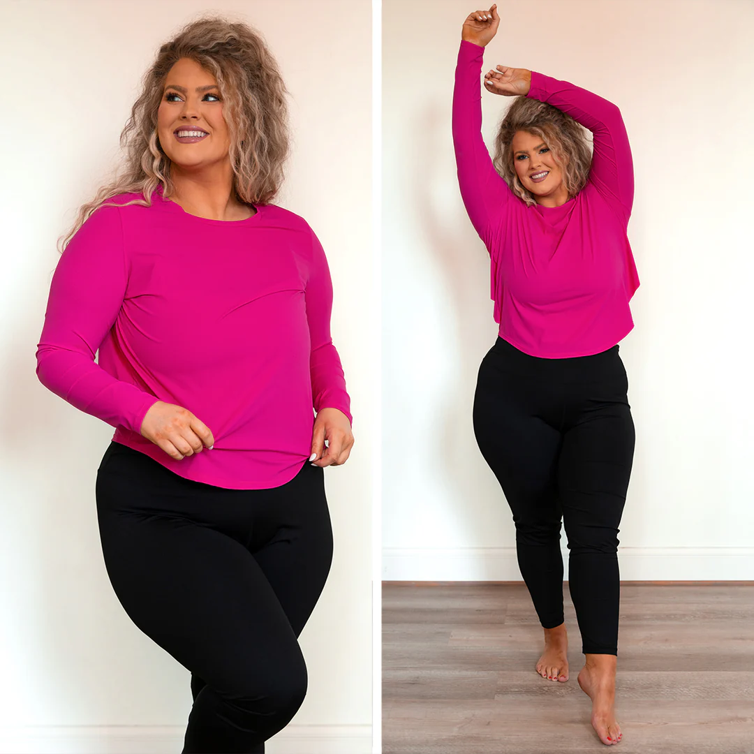 Got It Done Active Top, Fuchsia - Giverhouse