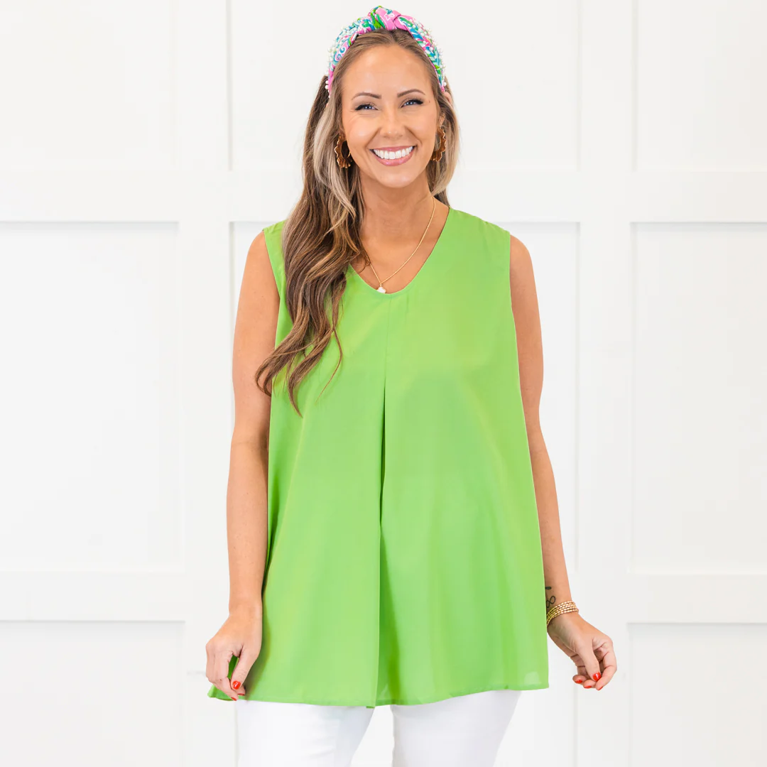 Embrace The Present Tank, Light Green - Giverhouse